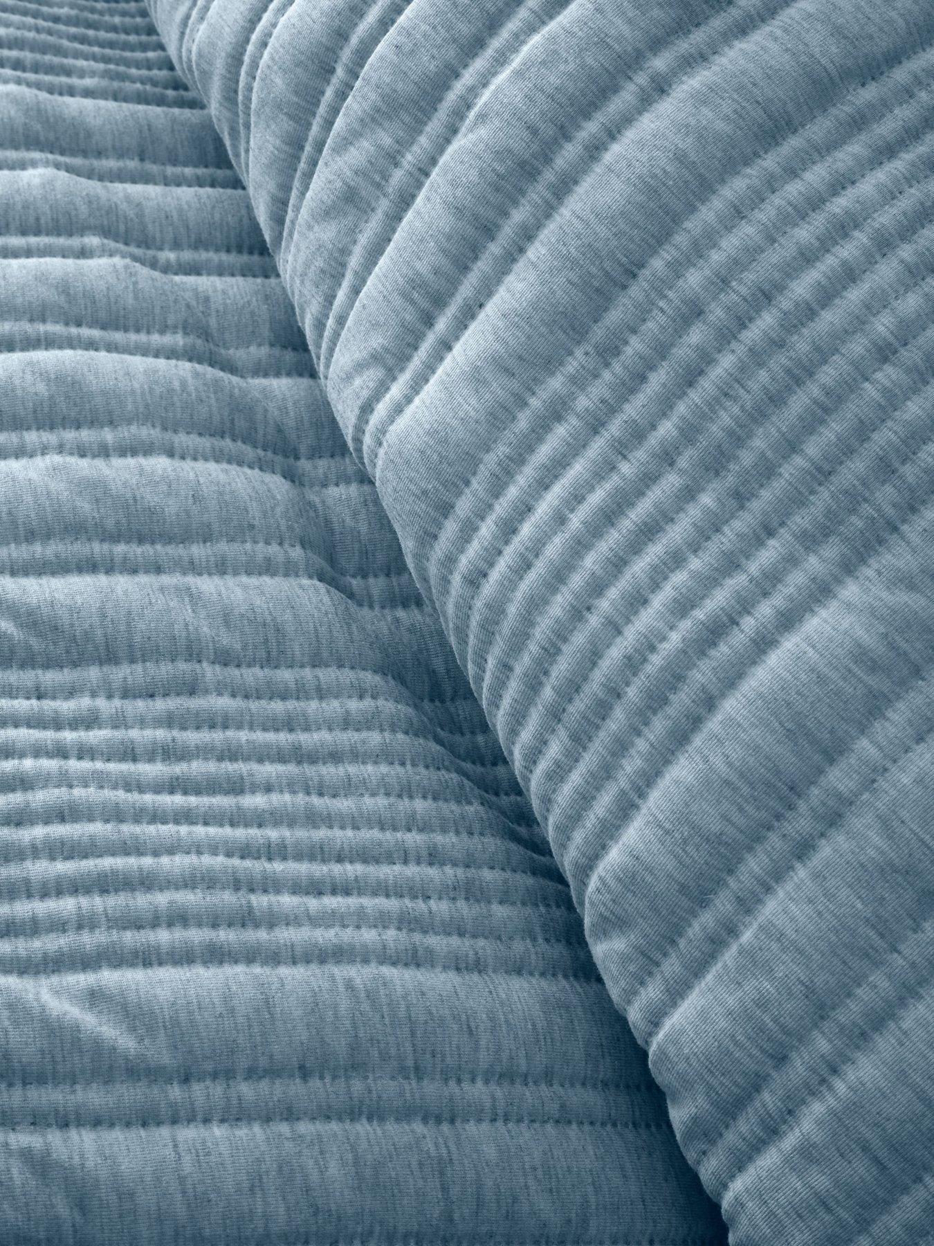 Image 5 of 5 of Pineapple Elephant Tamba Jersey Stripe Duvet Cover Set - Blue