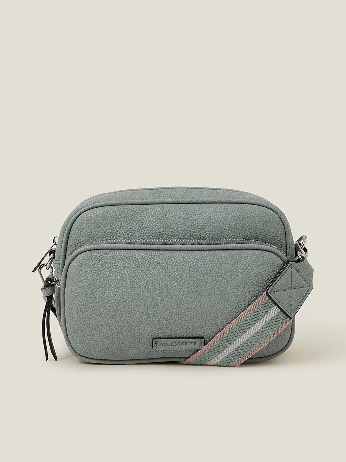 Image 1 of 4 of Accessorize Dina Double Zip Camera Bag - Blue