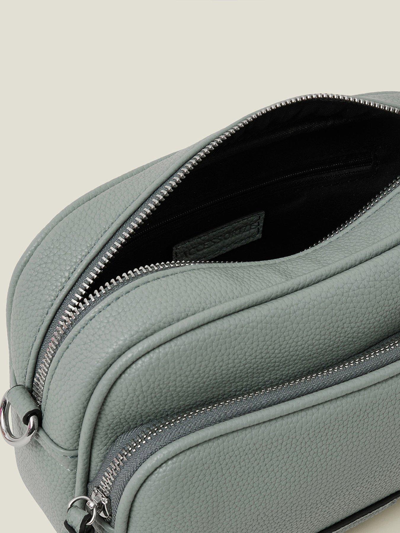 Image 4 of 4 of Accessorize Dina Double Zip Camera Bag - Blue