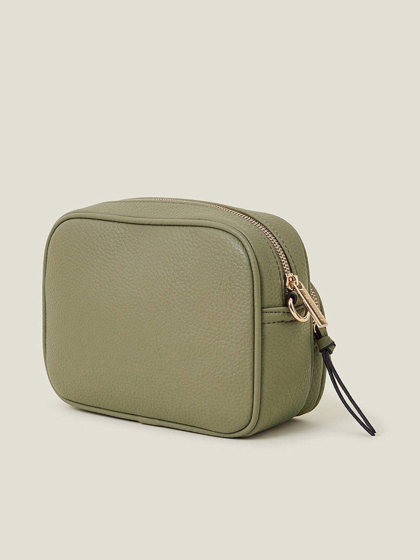 Accessorize Dina Double Zip Camera Bag - Khaki | Very