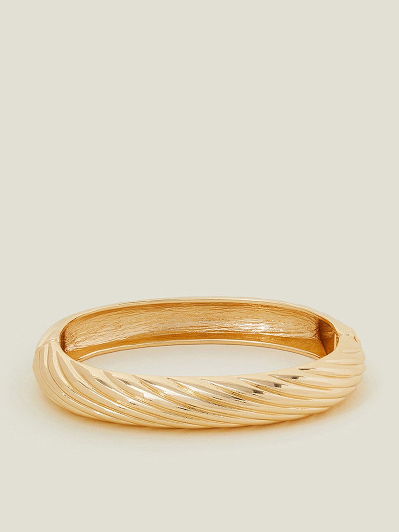 Image 1 of 3 of Accessorize Textured Bangle