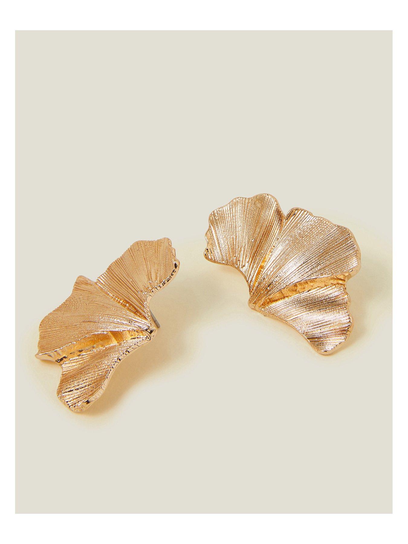 Image 3 of 3 of Accessorize Statement Petal Stud Earrings