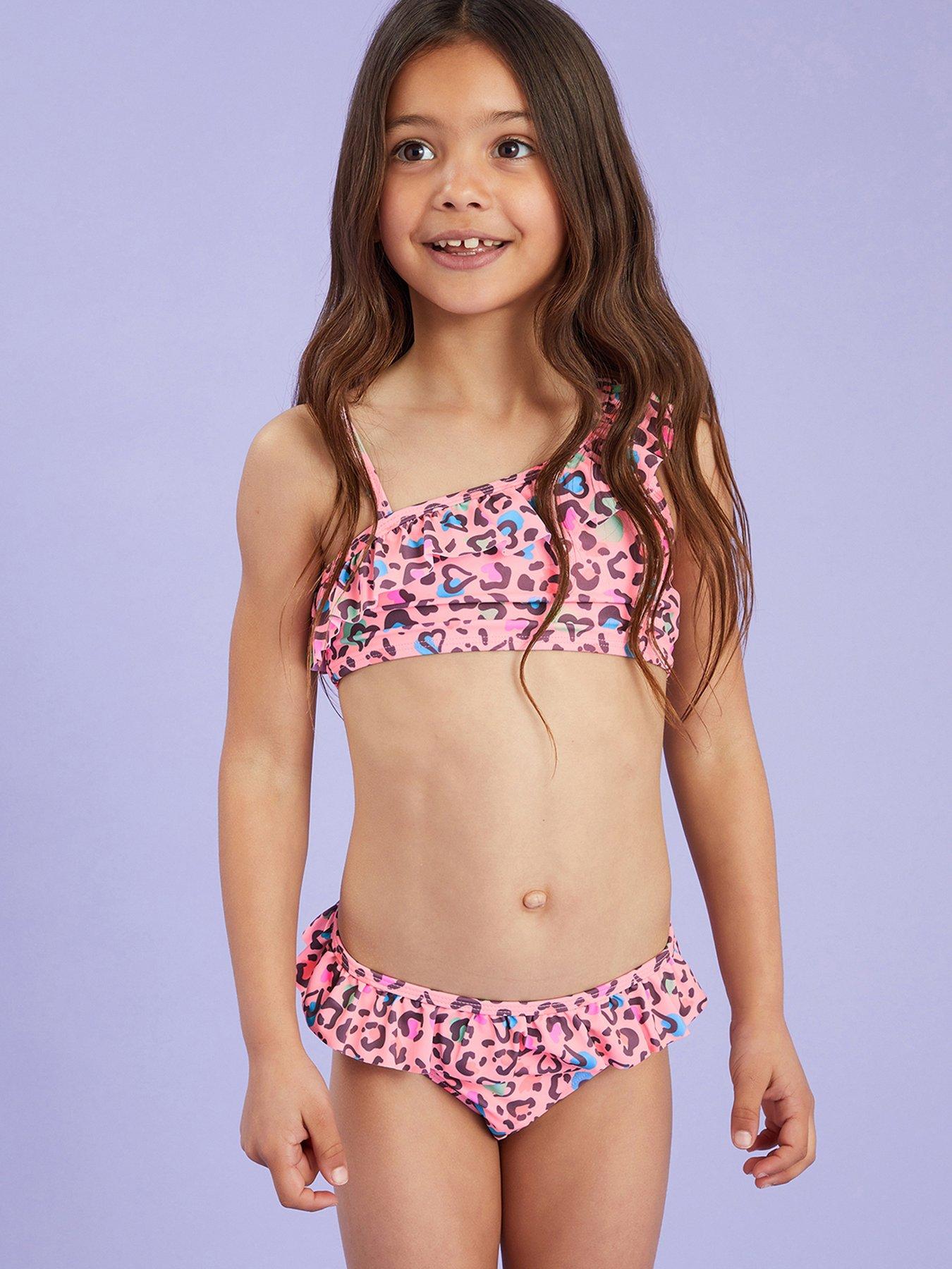 undefined Girls Leopard Print Bikini - Multi