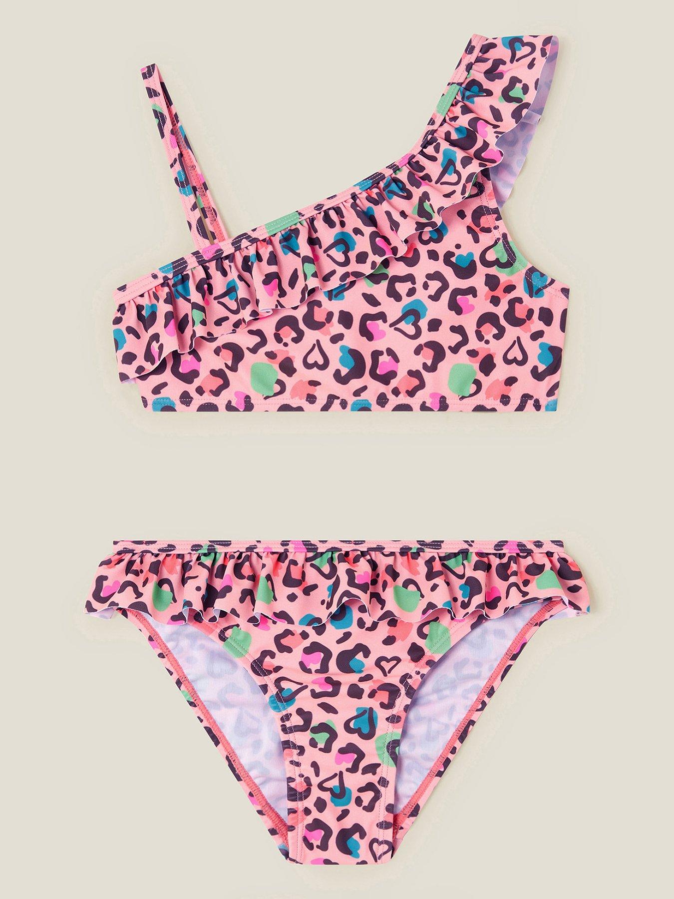 undefined Girls Leopard Print Bikini - Multi