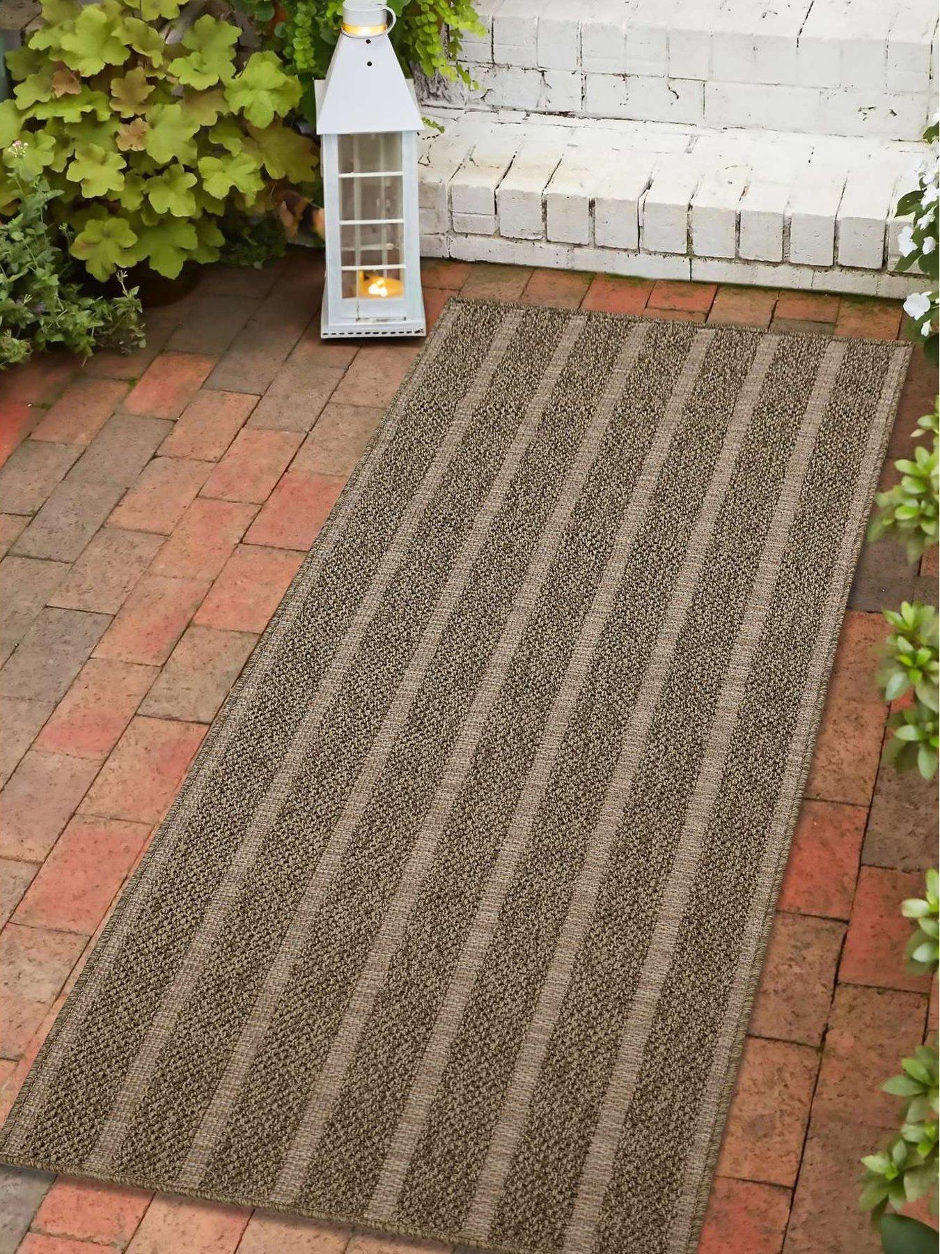 Very Home Summer Stripe 80 X 200cm Runner - Brown