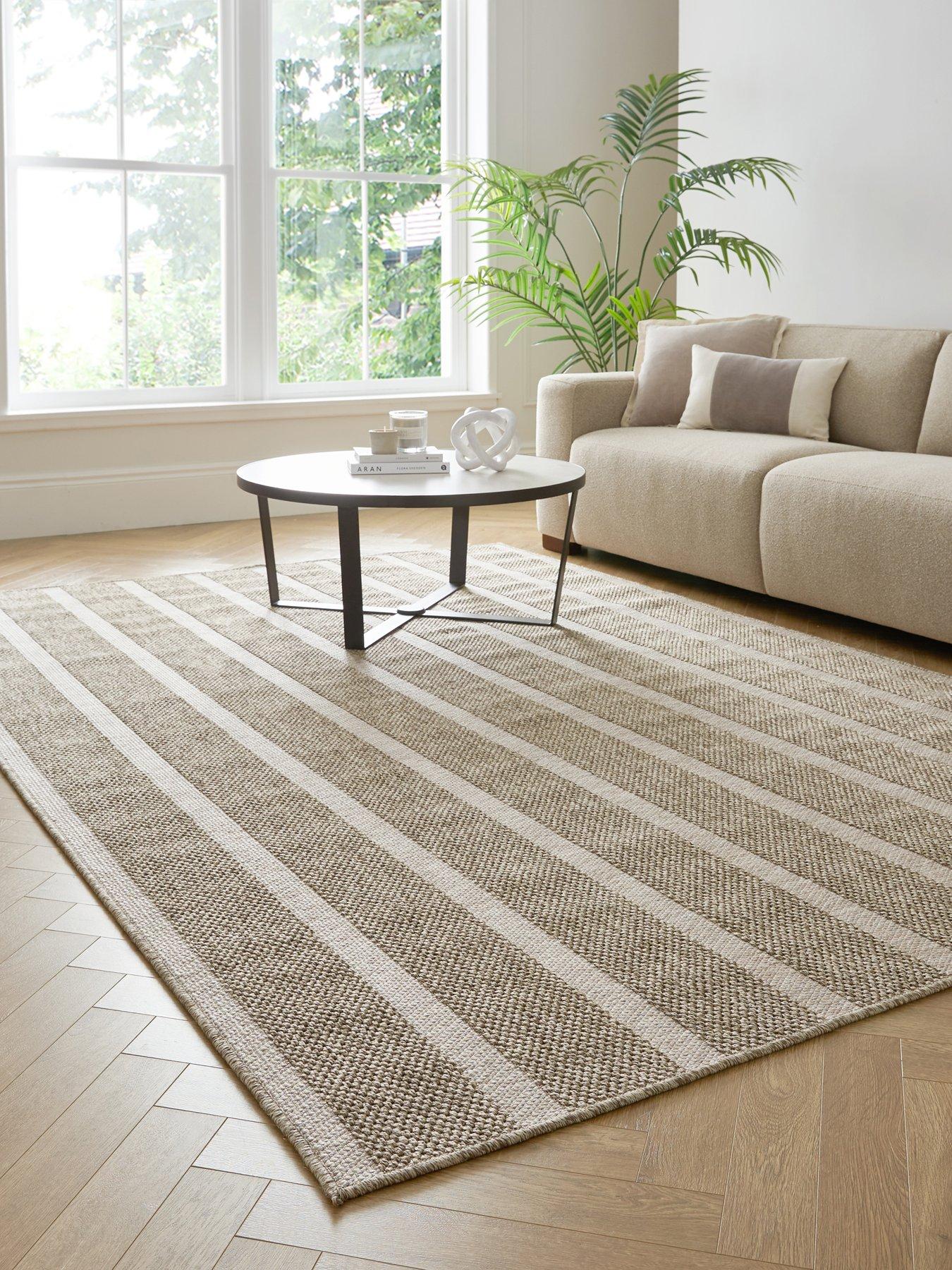 Image 1 of 5 of Michelle Keegan Home Summer Stripe Rug - Brown