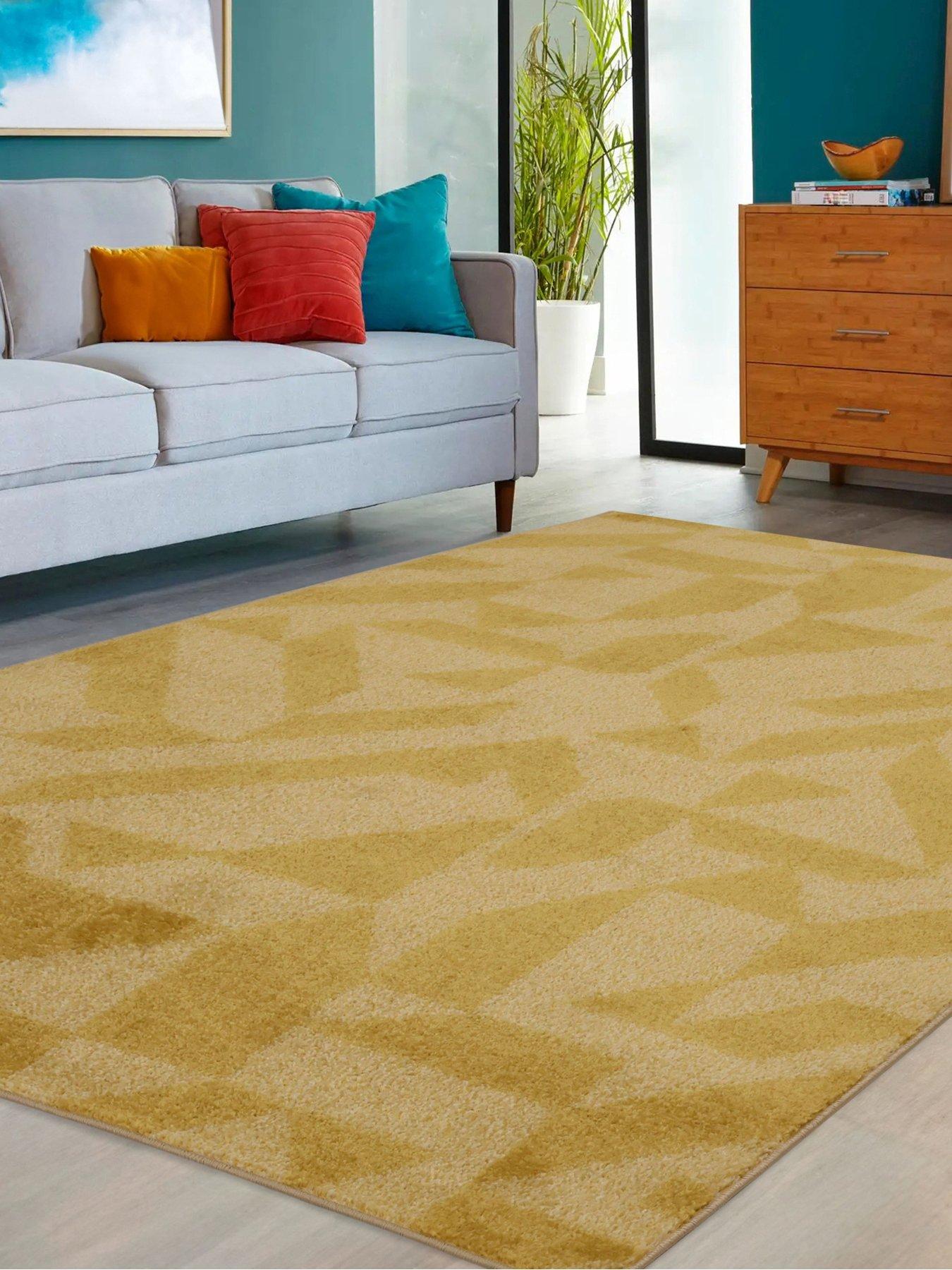 undefined Juno Geometric Gold Blend Rug