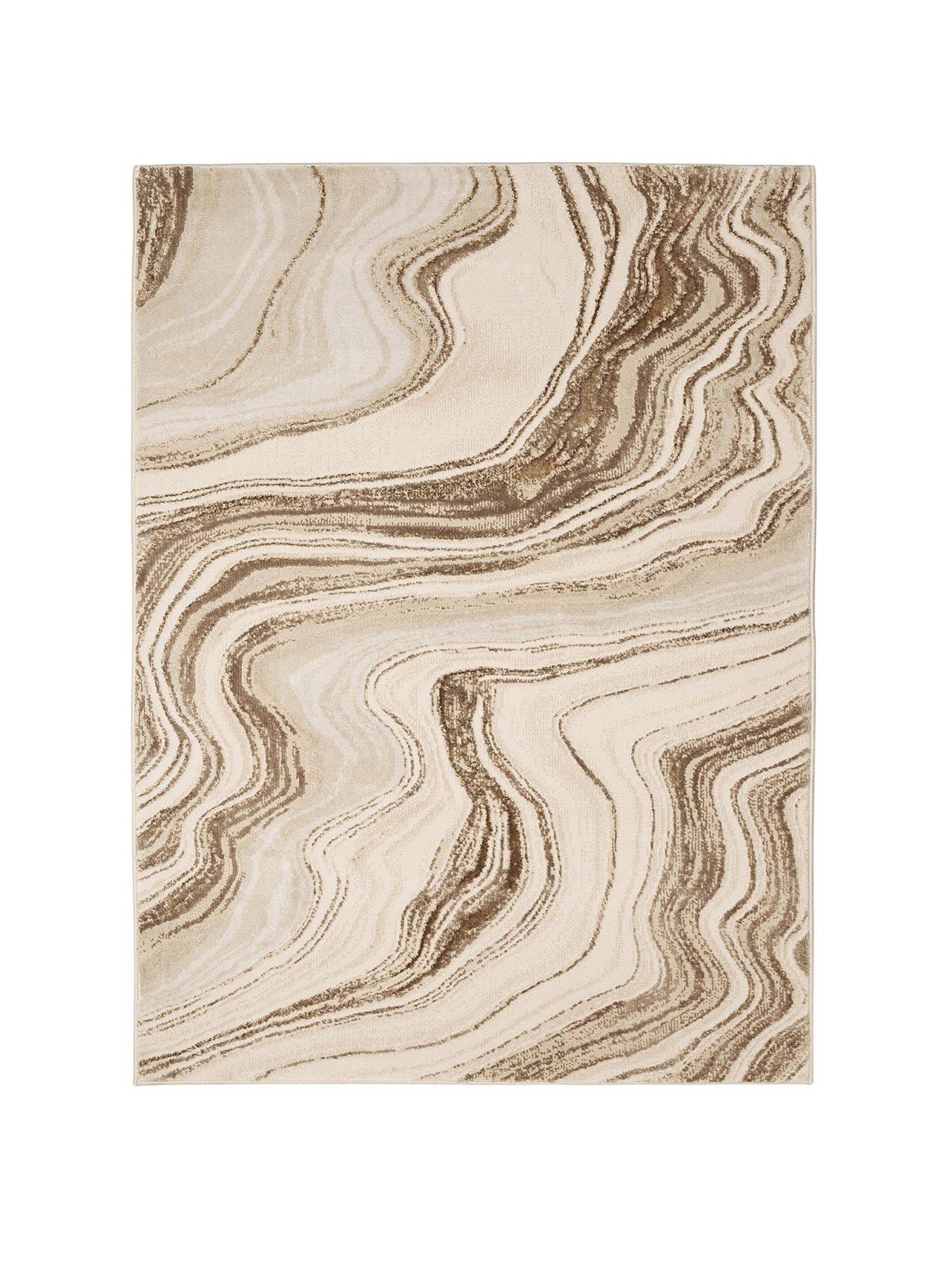 Image 2 of 6 of Very Home Dusk Wave Champagne Rug