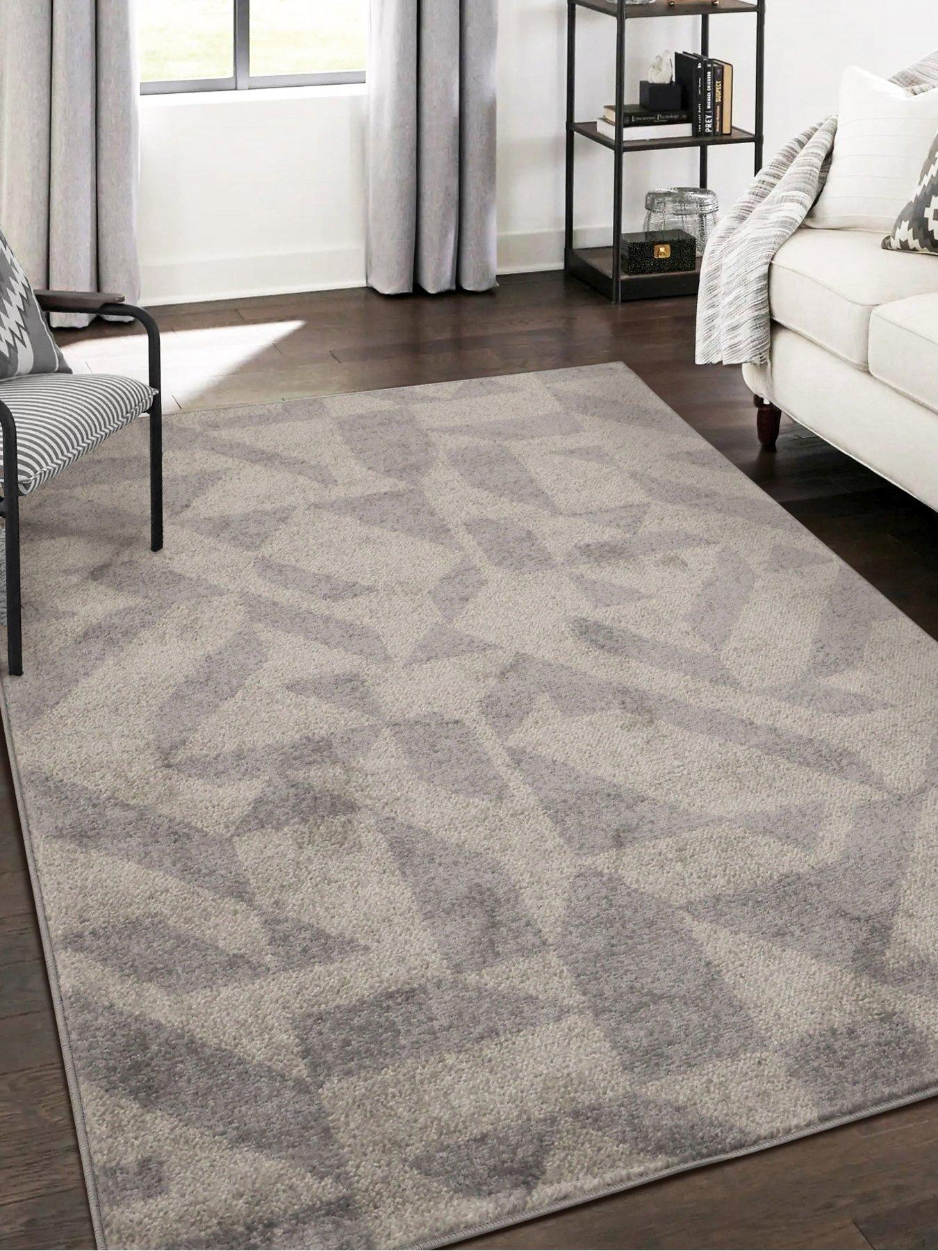 undefined Juno Geometric Grey Blend Rug