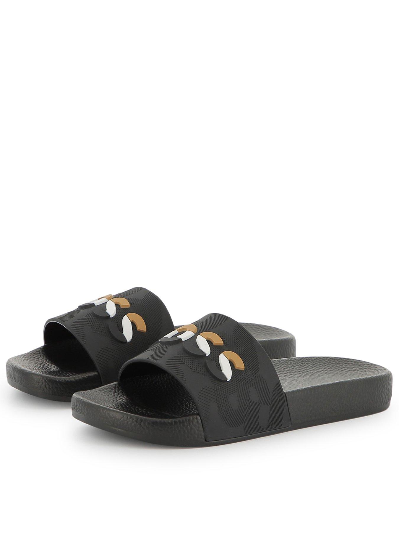 undefined Boys Logo Sliders - Black