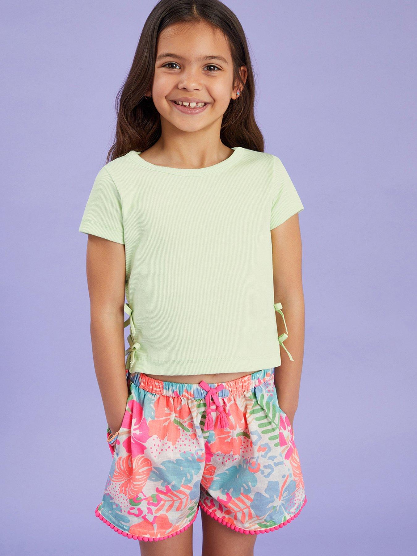 undefined Girls Tropical Shorts - Multi
