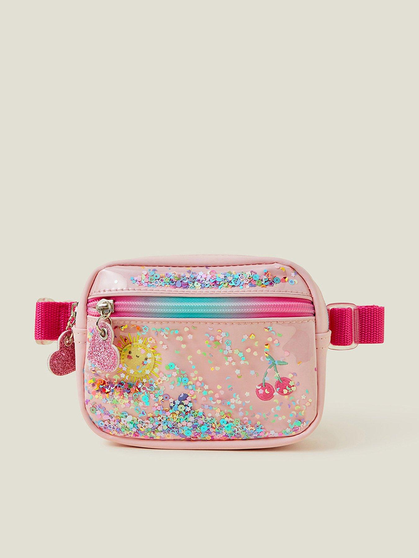 undefined Girls Shaky Sequin Belt Bag - Pink