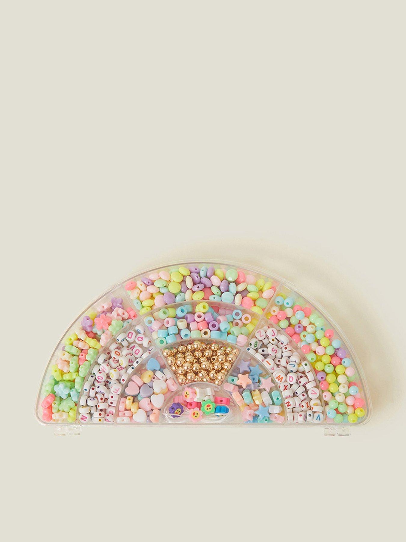 Product photograph of Accessorize Girls Rainbow Myo Bead Jewellery Set - Multi from very.co.uk