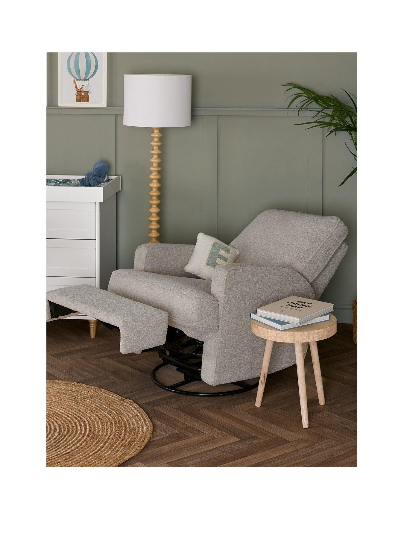 Image 2 of 7 of Obaby Madison Swivel Glider Recliner Chair - Teddy Truffle