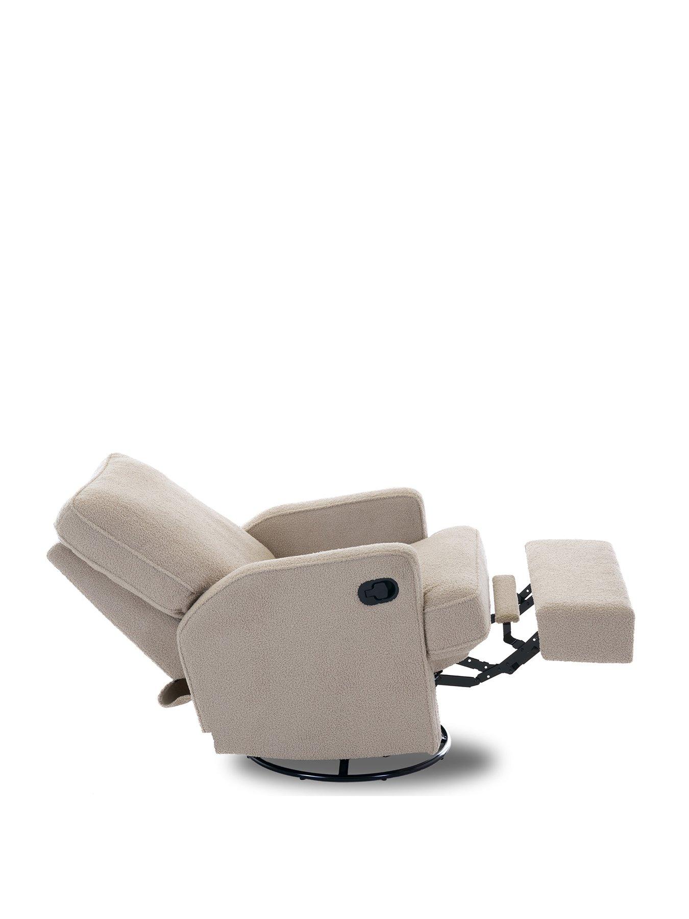 Image 3 of 7 of Obaby Madison Swivel Glider Recliner Chair - Teddy Truffle