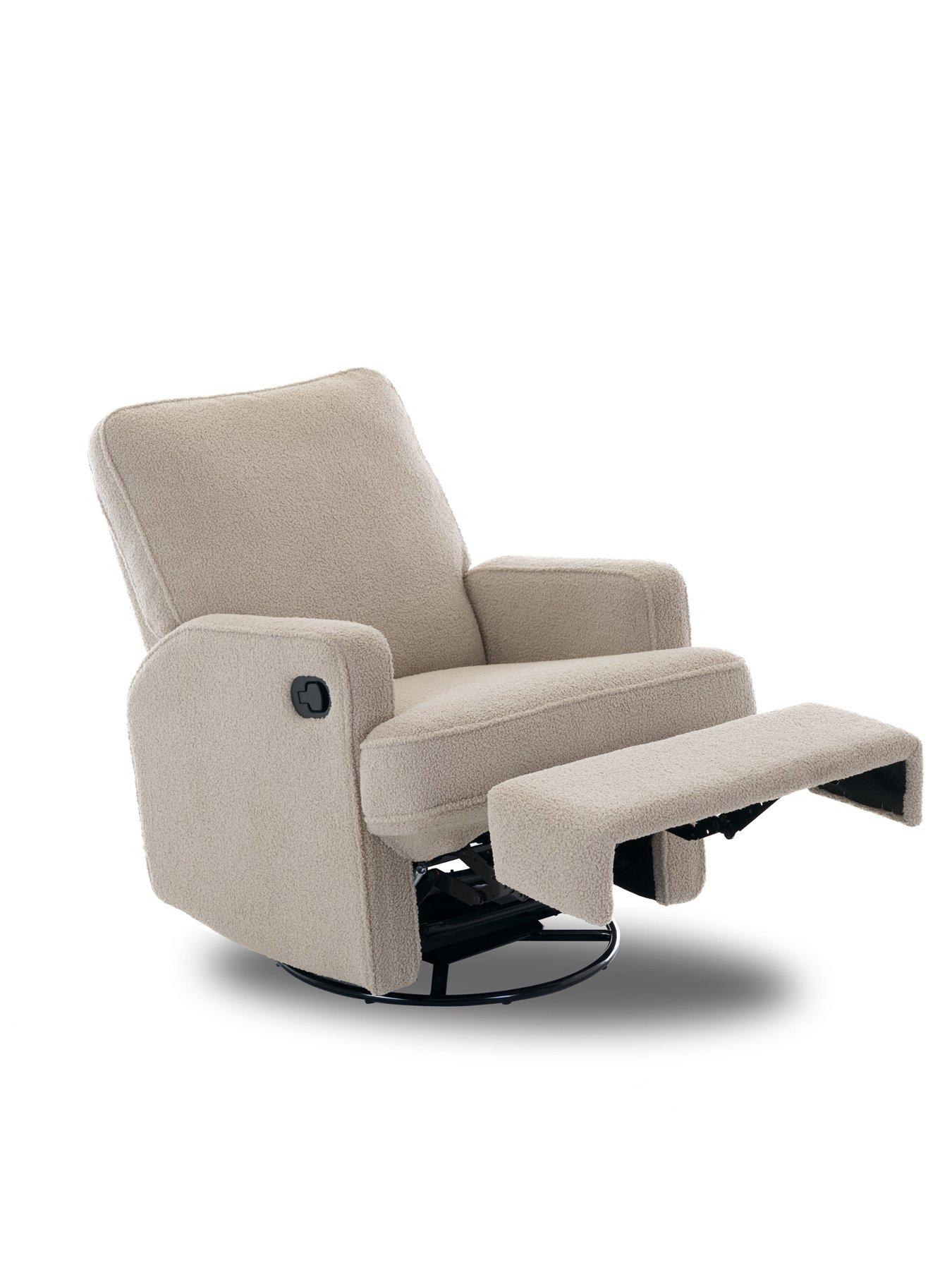 Image 4 of 7 of Obaby Madison Swivel Glider Recliner Chair - Teddy Truffle