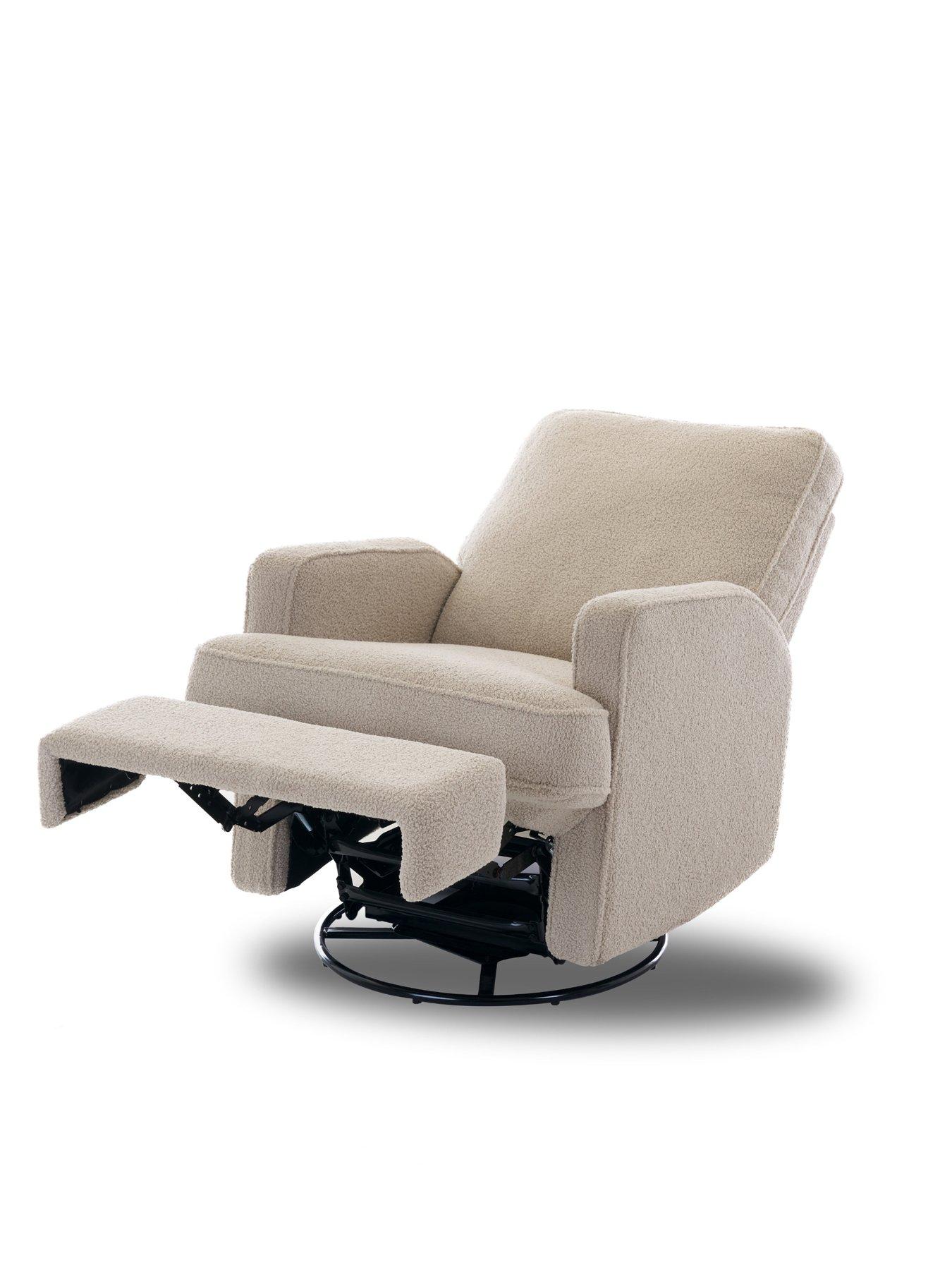 Image 5 of 7 of Obaby Madison Swivel Glider Recliner Chair - Teddy Truffle