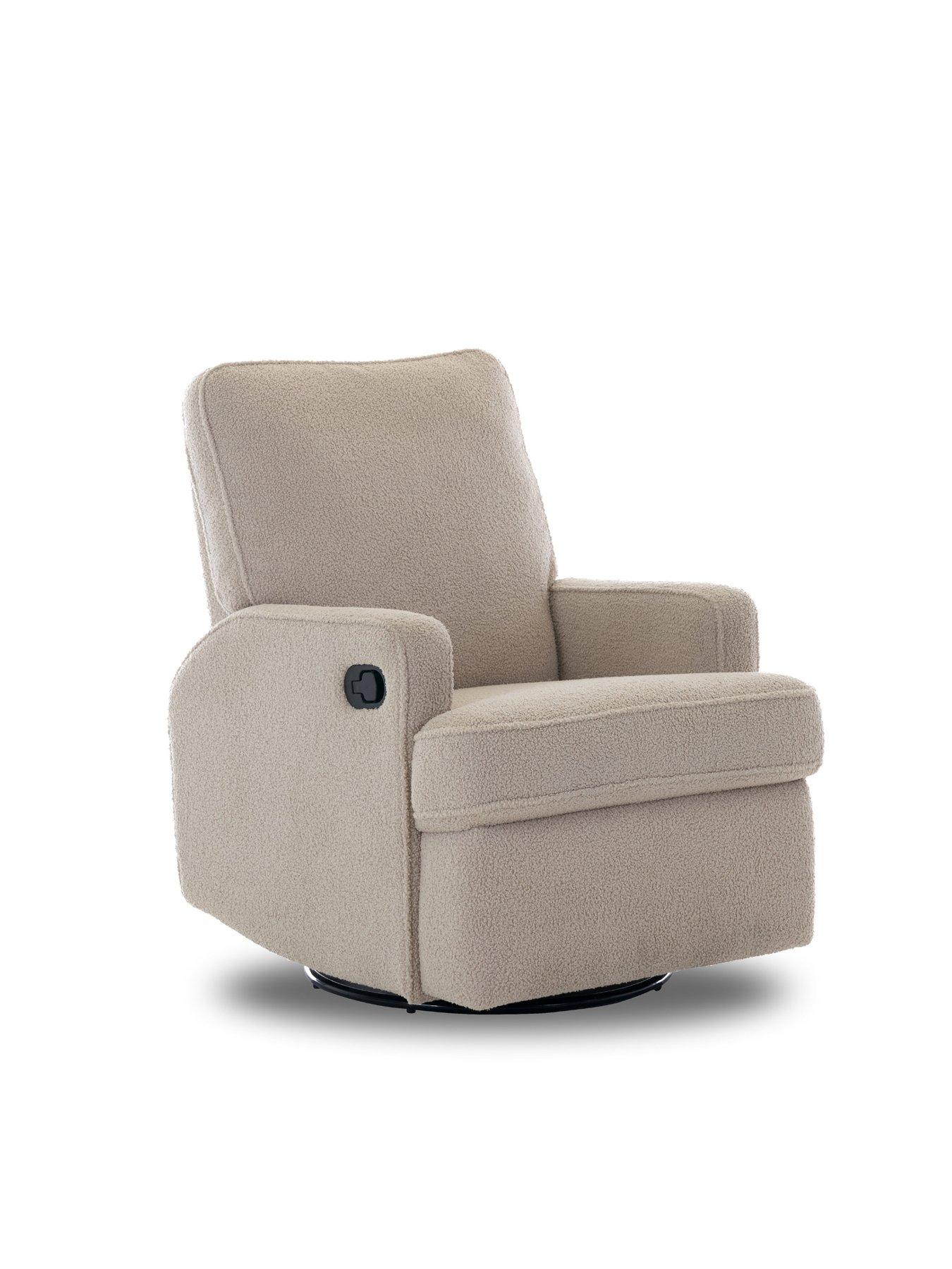 Image 7 of 7 of Obaby Madison Swivel Glider Recliner Chair - Teddy Truffle