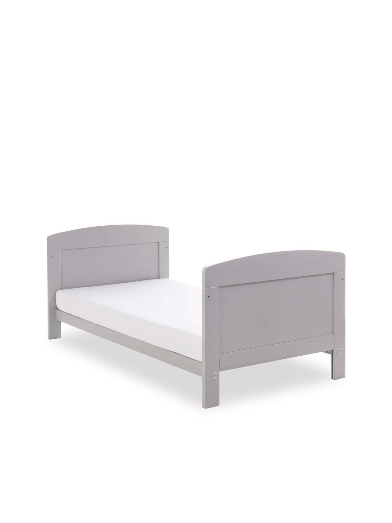 Image 5 of 5 of Obaby Grace Cot Bed + Fibre Mattress - Warm Grey