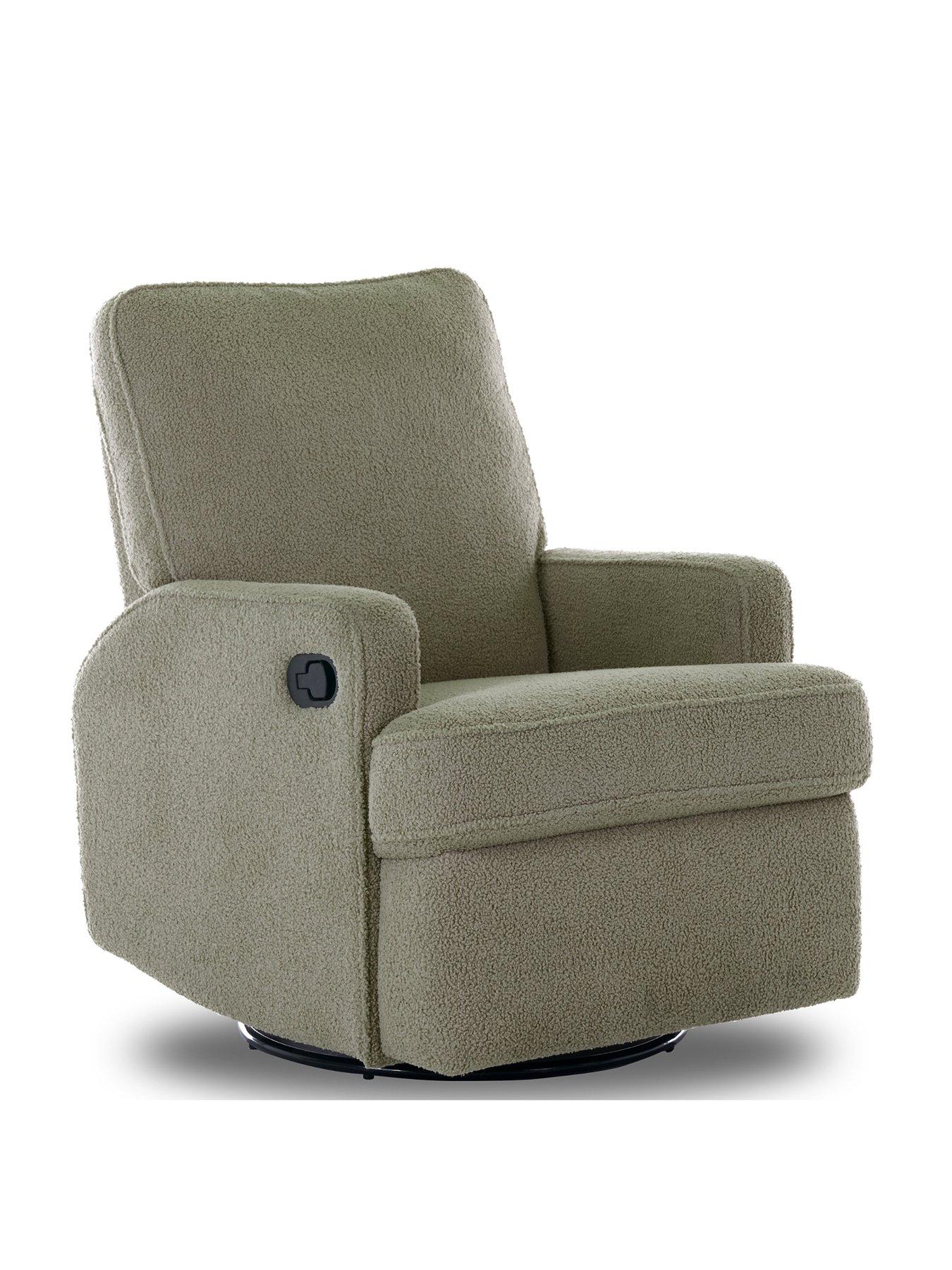 Image 3 of 7 of Obaby Madison Swivel Glider Recliner Chair - Teddy Olive