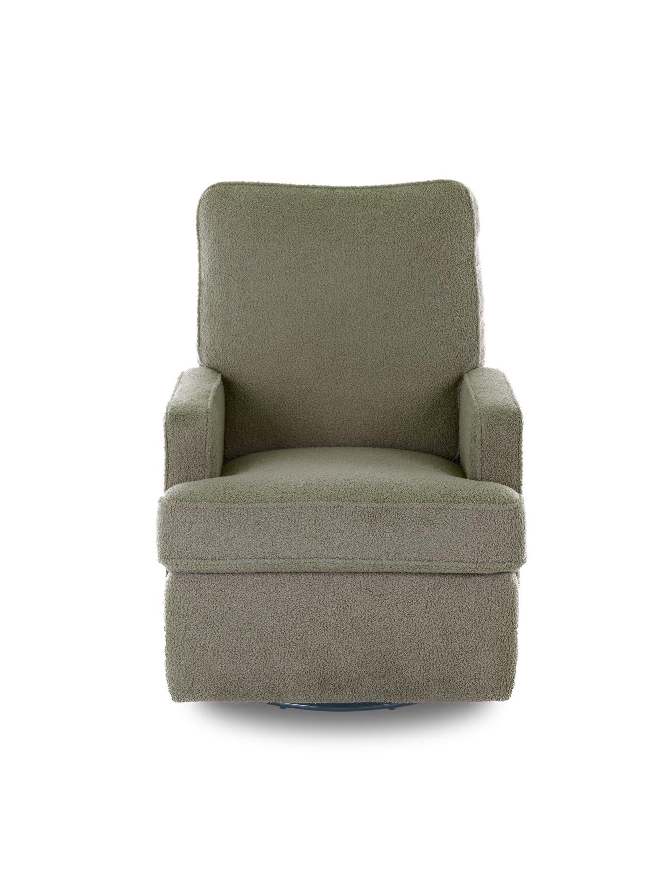 Image 7 of 7 of Obaby Madison Swivel Glider Recliner Chair - Teddy Olive