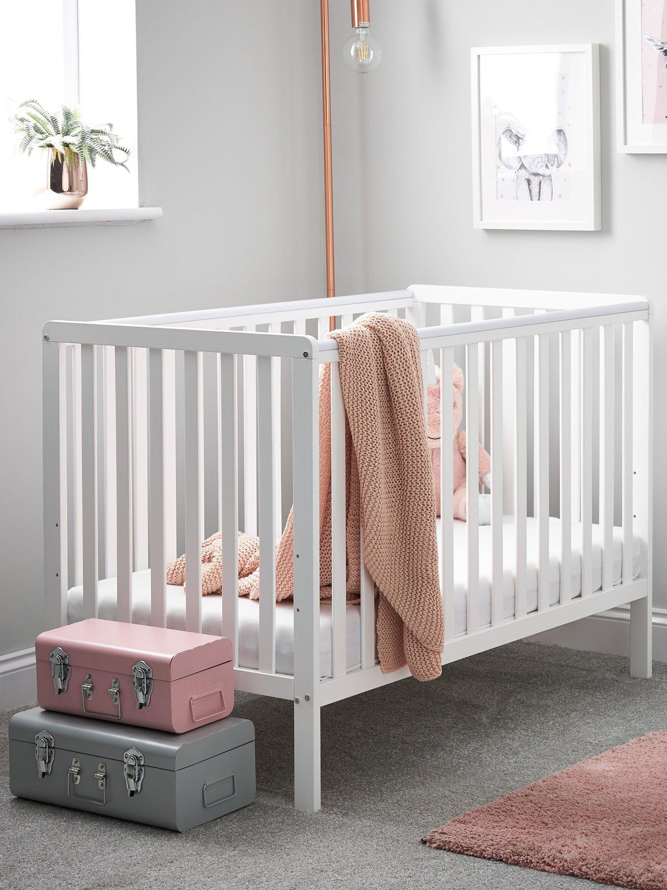 Product photograph of Obaby Bantam Cot Fibre Mattress - White from very.co.uk