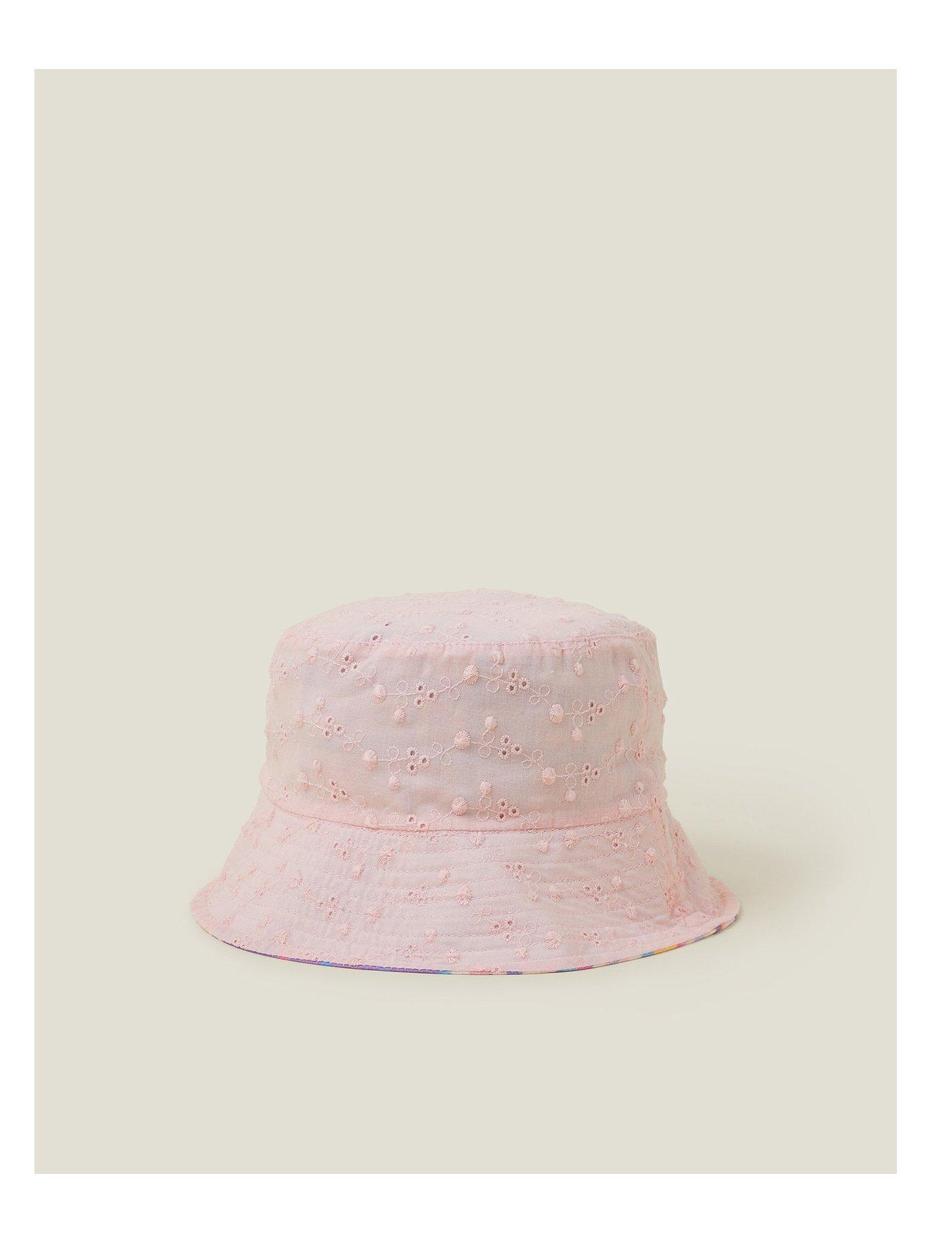 Image 3 of 4 of Accessorize Girls Check Reversible Bucket Hat - Multi