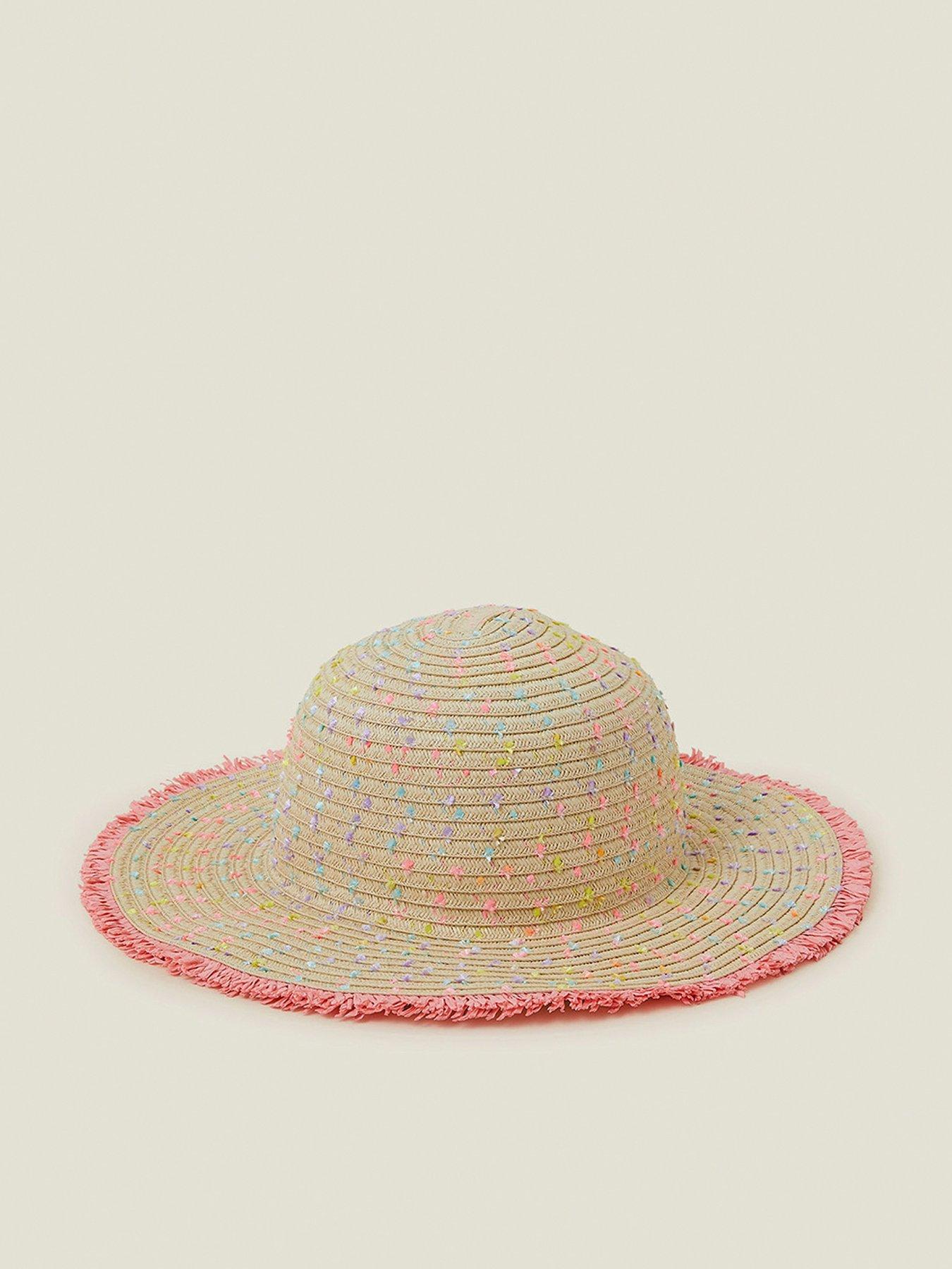undefined Girls Speckled Floppy Hat - Multi