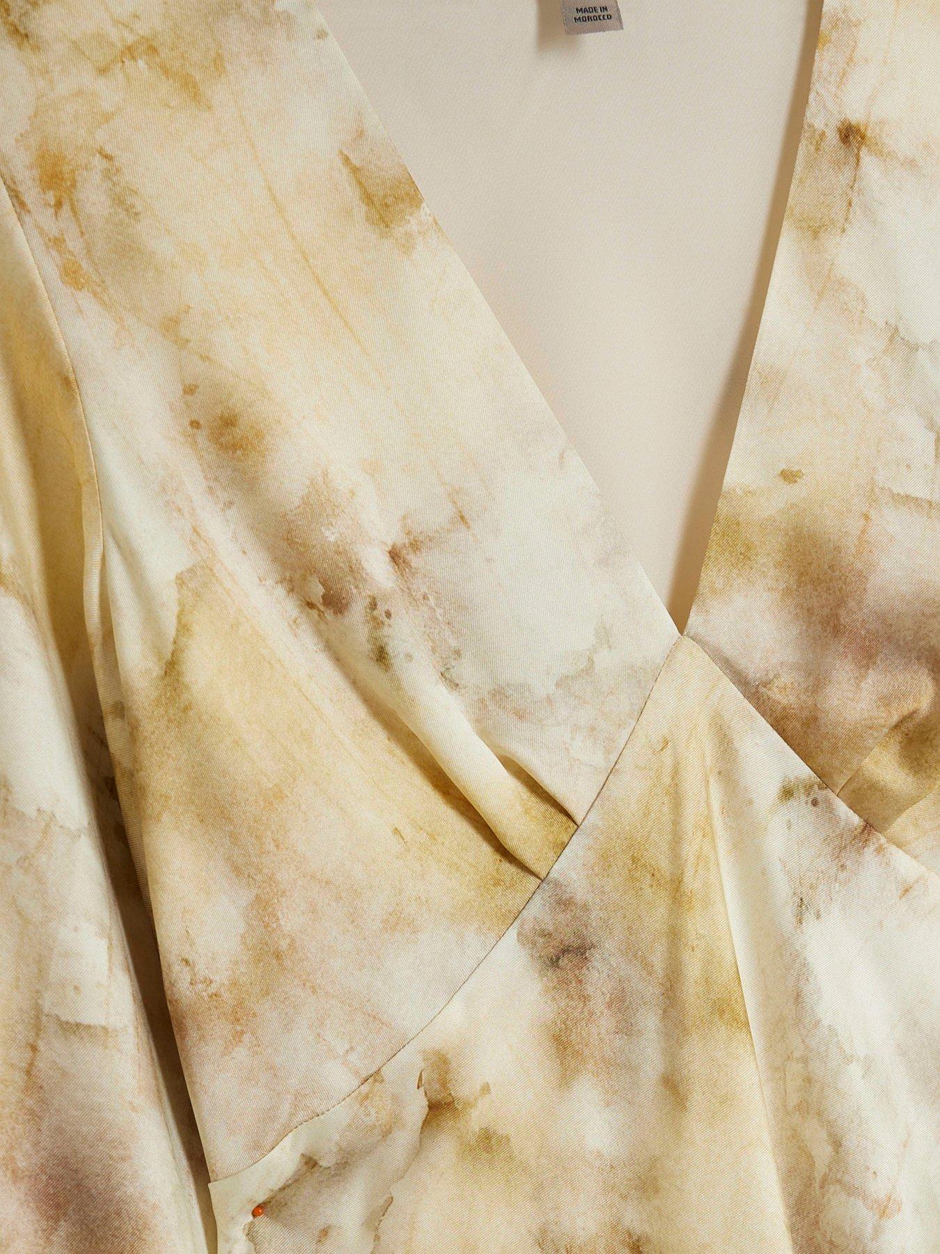 Image 5 of 6 of River Island V Neck Dress - Yellow