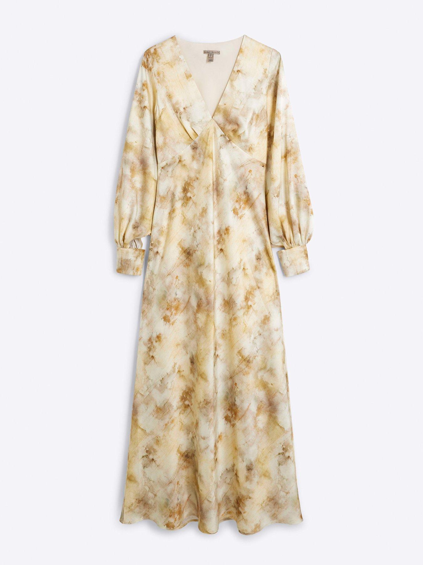 Image 6 of 6 of River Island V Neck Dress - Yellow