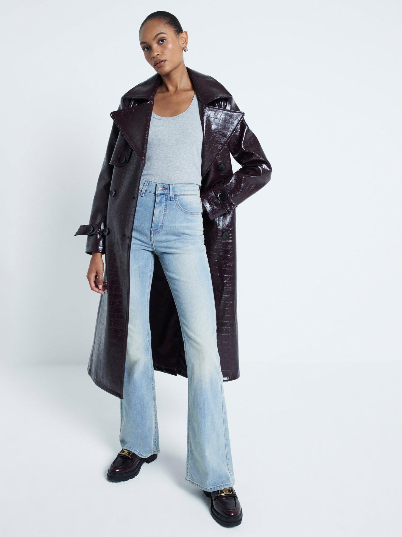 undefined High Rise Tummy Hold Flare Jean - Light Denim