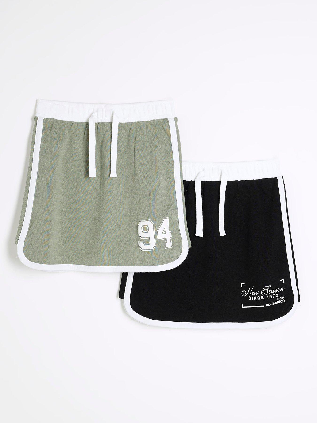 undefined Girls Pack Of 2 Runner Skirts - Green