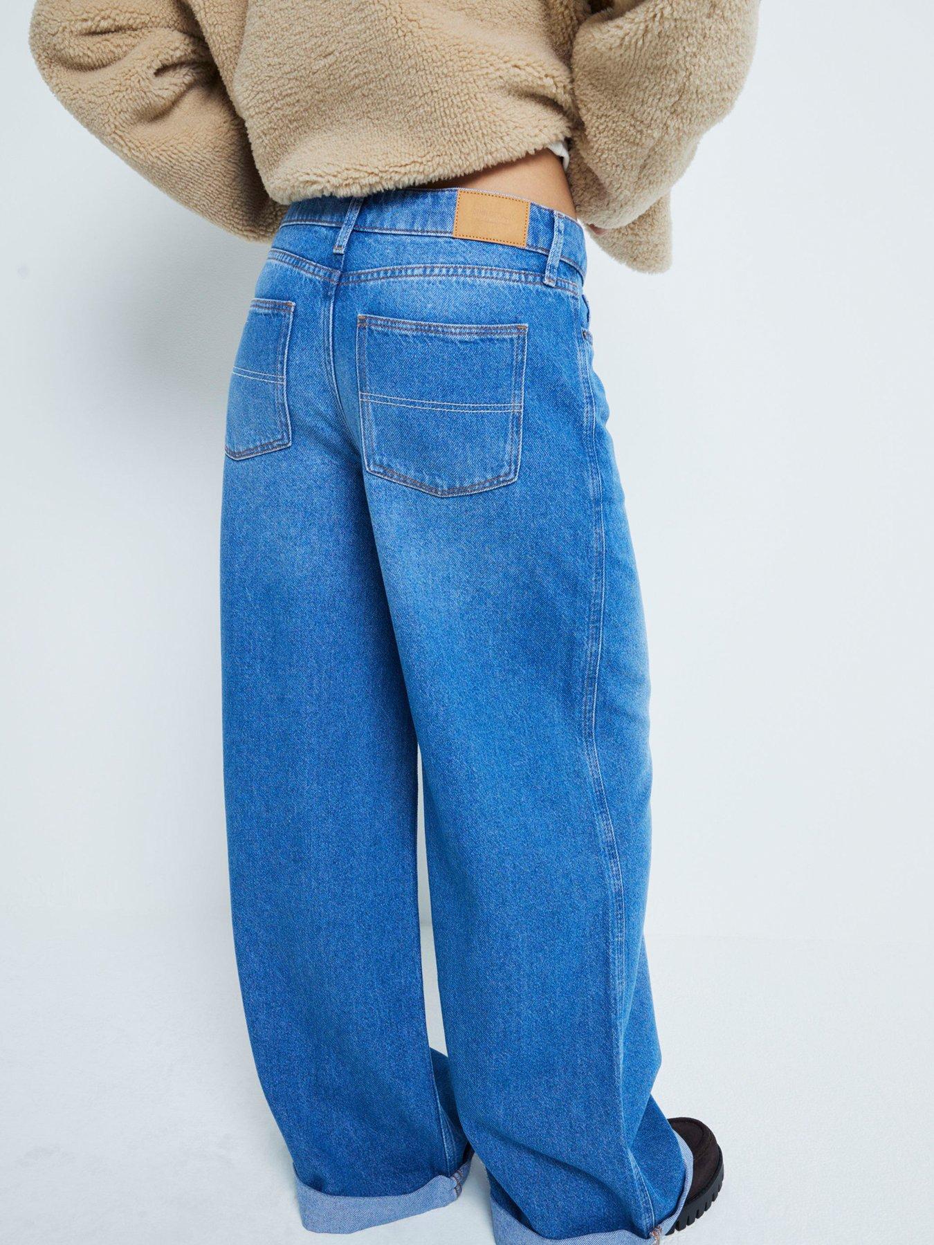 Image 2 of 4 of RI Petite Super Wide Jeans - Blue