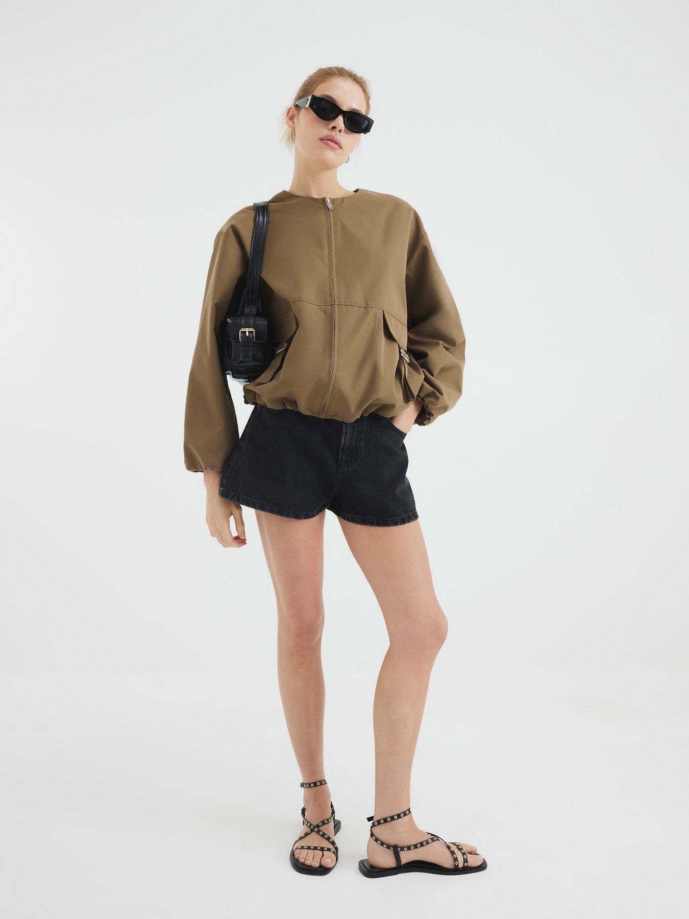 River Island Elasticated A Line Shorts Black Very