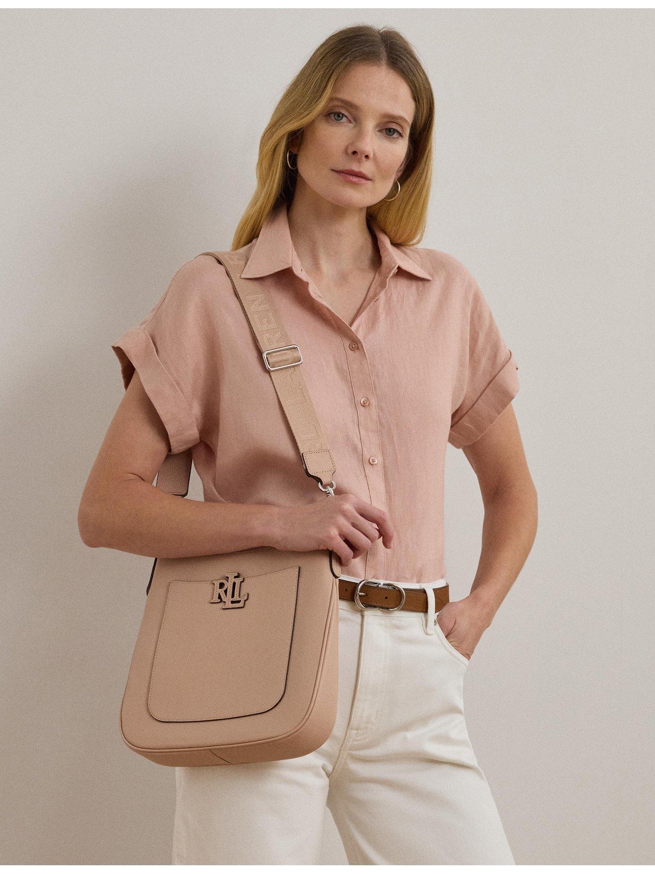 Large Ralph Lauren Cross Body LAUREN RALPH LAUREN Pebbled Leather