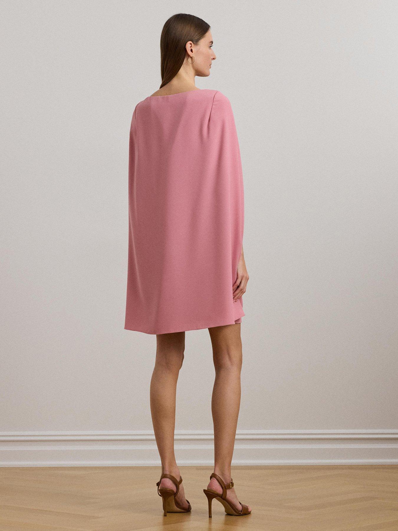 Lauren by Ralph Lauren Petra Cape Cocktail Dress - Pink | Very