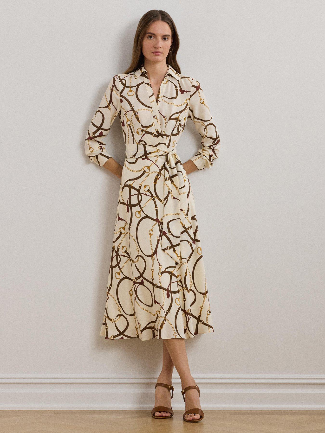 lauren ralph lauren long sleeve day dress Polo Ralph Lauren Mini long-sleeve Day Dress | Black