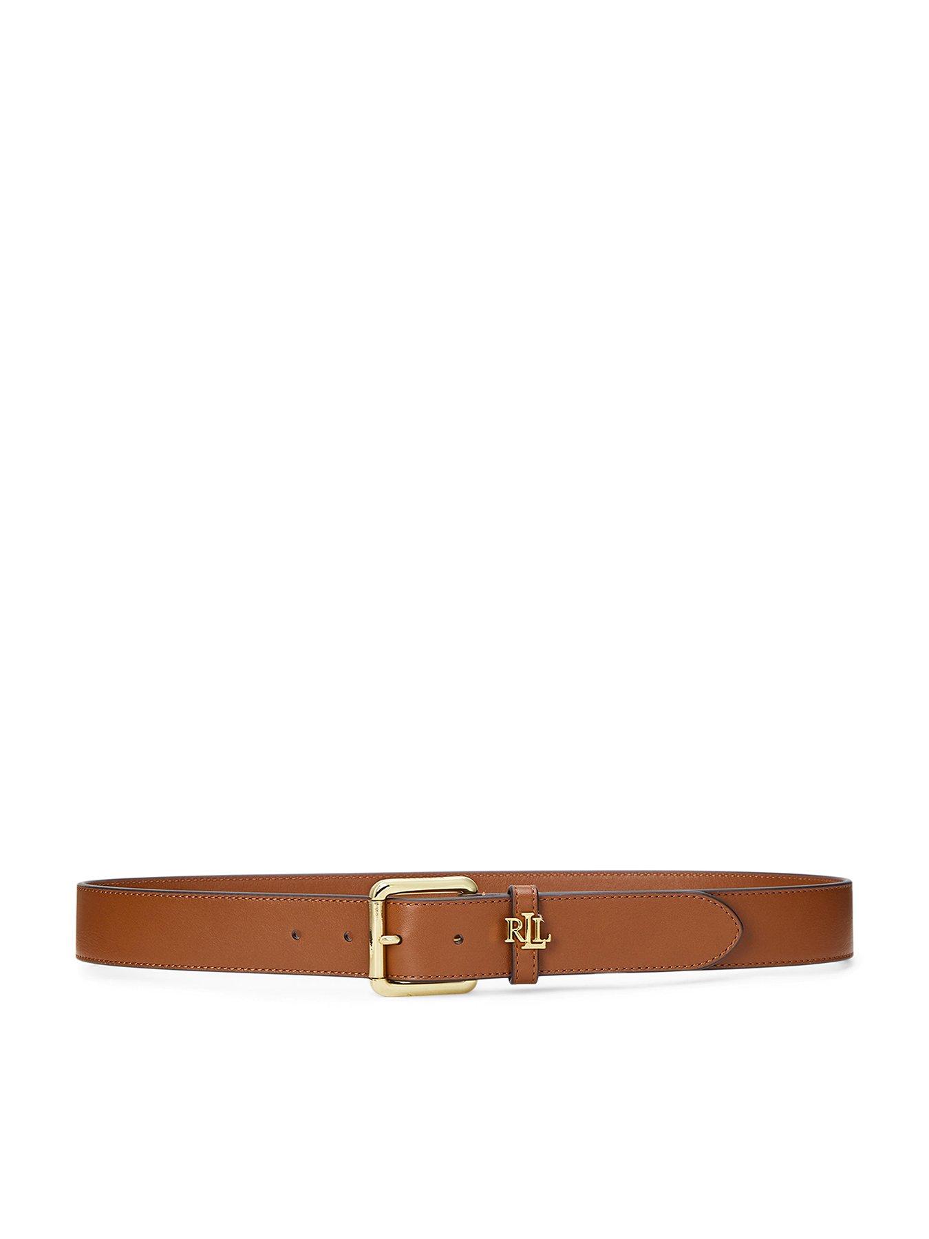 undefined Logo Keeper Leather Belt - Tan