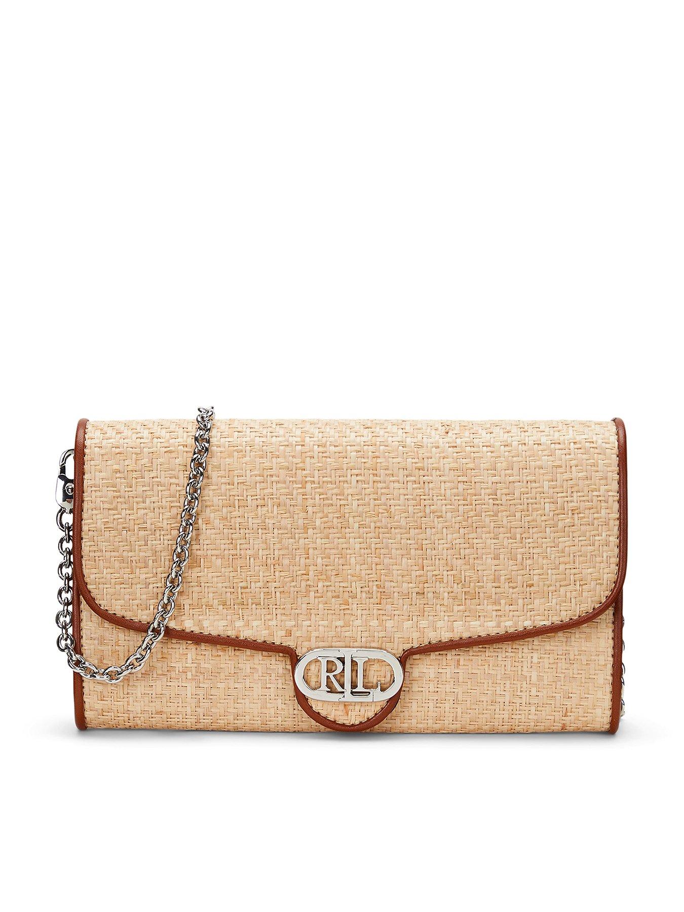 Image of Lauren by Ralph Lauren Raffia Adair Crossbody - Natural, BROWN, Women