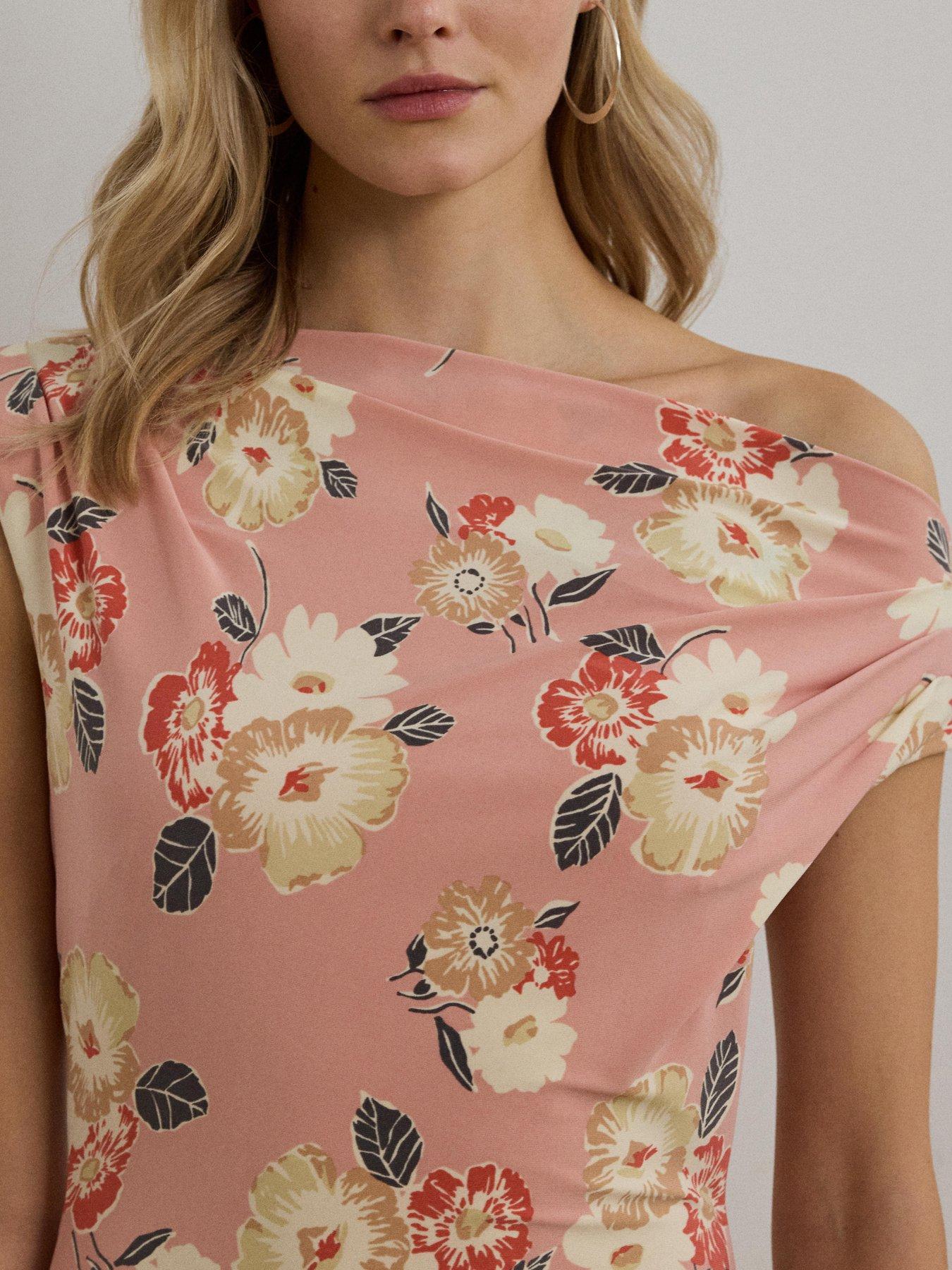 Image 4 of 5 of Lauren by Ralph Lauren Camisha Sleeveless Day Dress - Pink