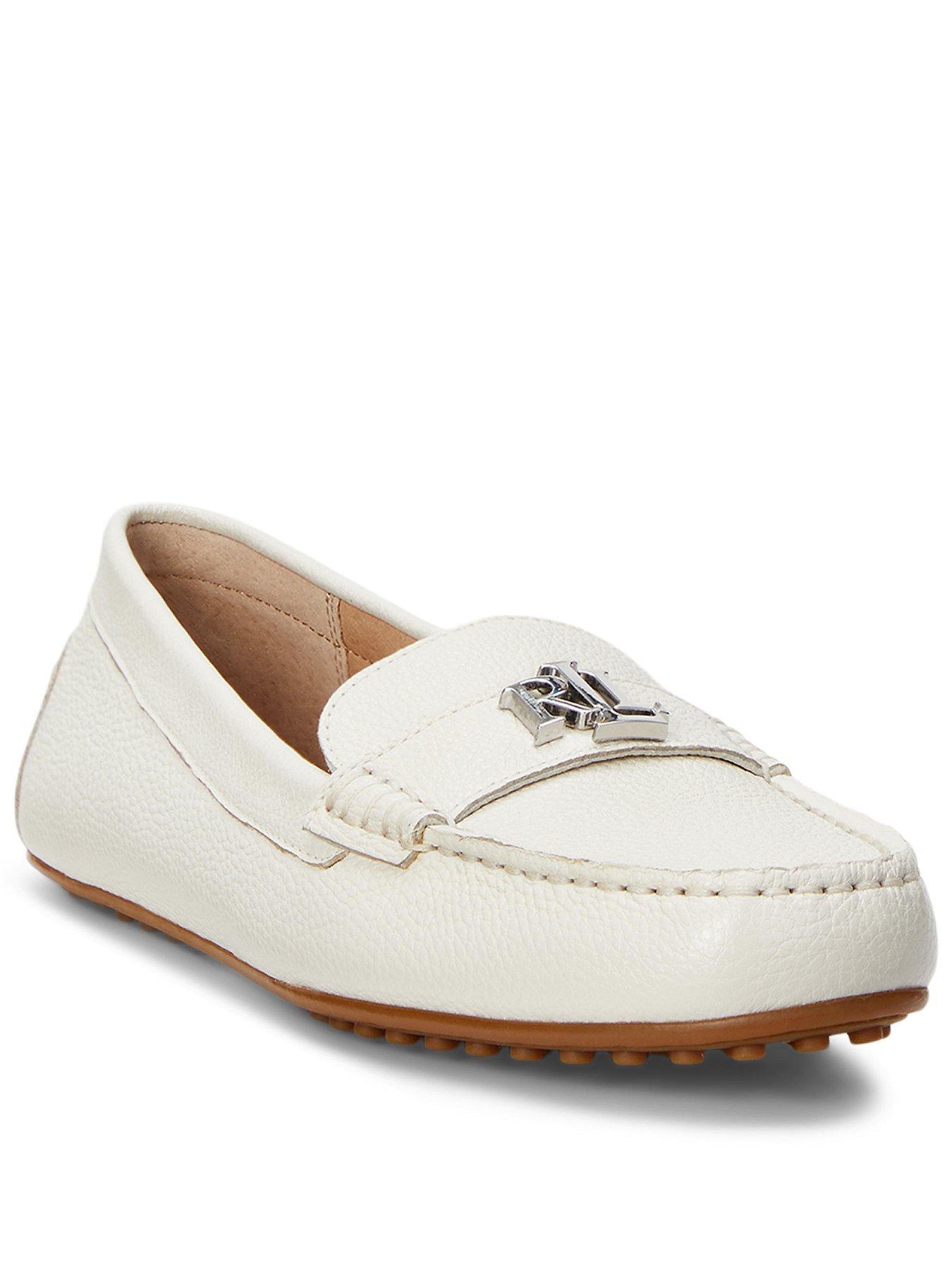 undefined Barnsbury Leather Flat Shoe - White
