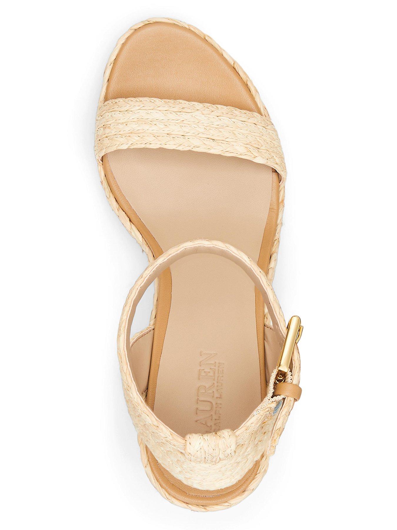 Image 4 of 4 of Lauren by Ralph Lauren Hilarie Wedge Espadrilles- Natural