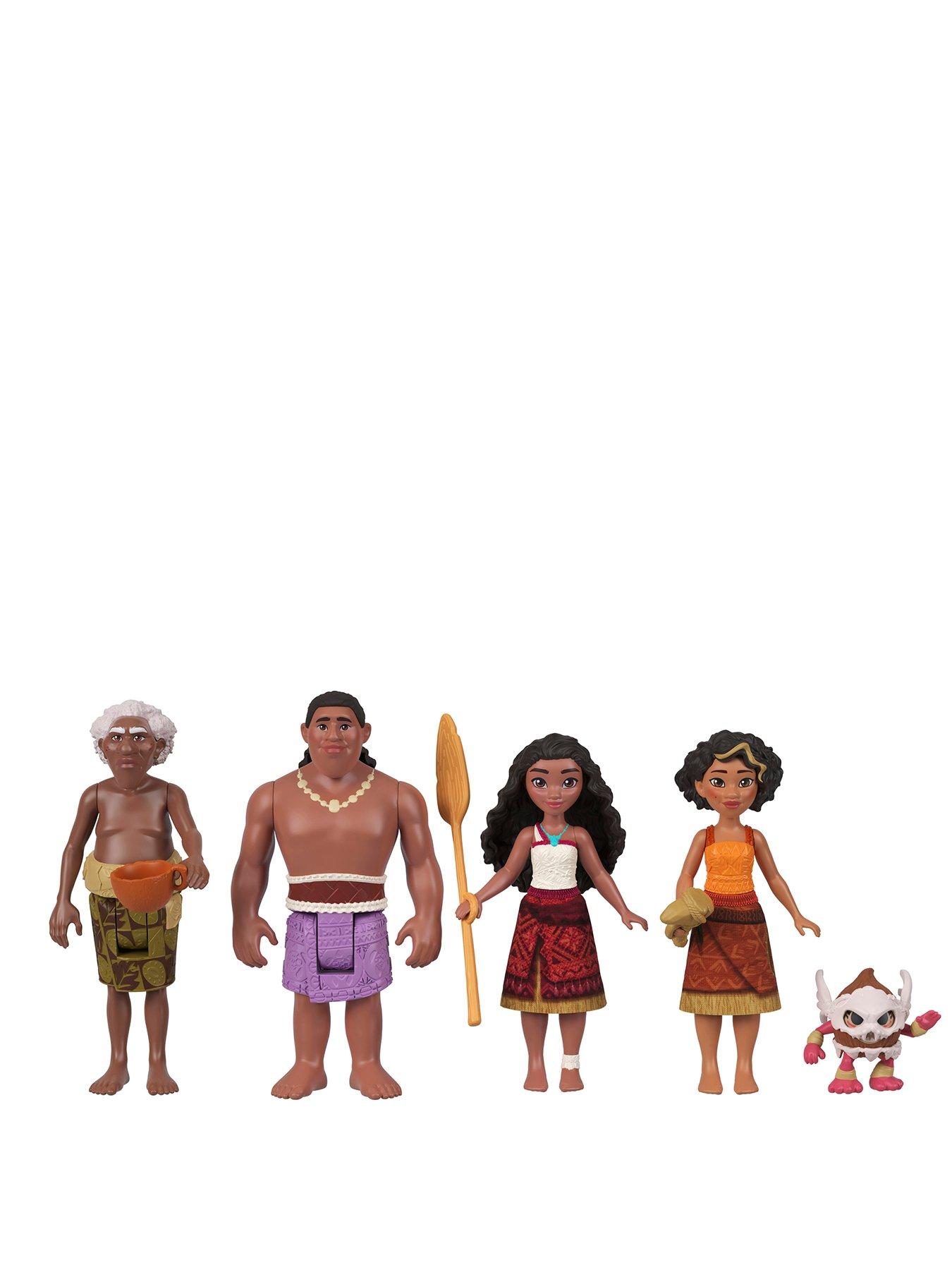 Image 1 of 5 of Disney Moana Moana&rsquo;s Canoe Crew Playset with 5 Small Dolls &amp; 3 Accessories