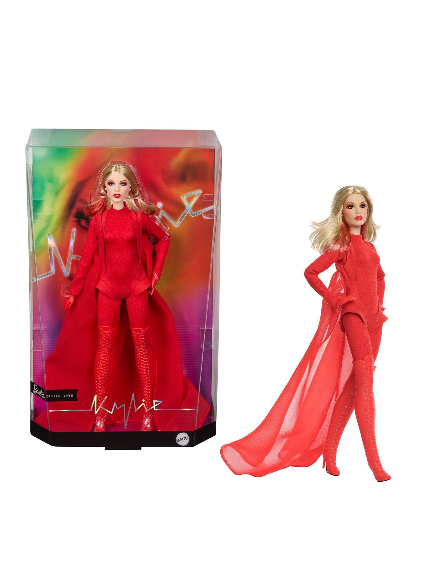 Barbie Signature Kylie Minogue Collectible Doll in Red “Padam Padam” Music Video Outfit