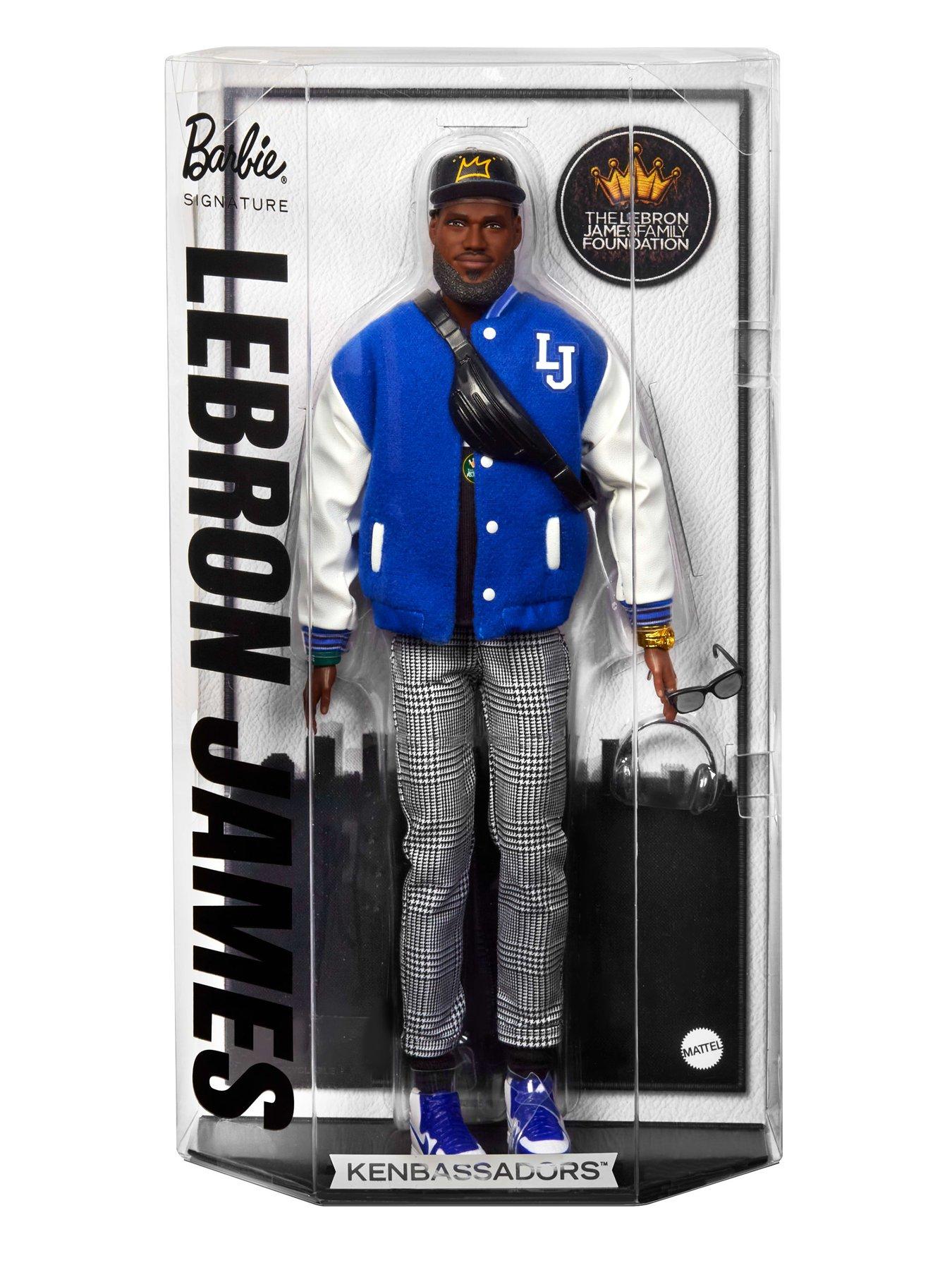 Image 3 of 7 of Barbie Signature LeBron James Kenbassadors Doll Collectible with Varsity Jacket Outfit &amp; Accessories