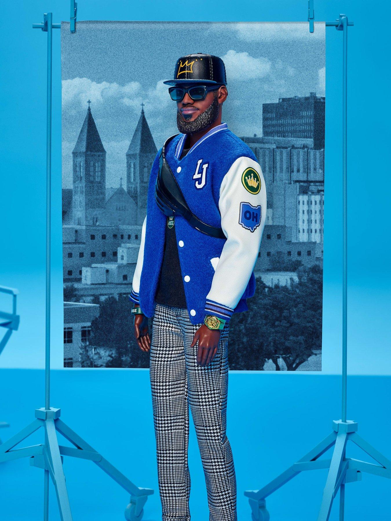 Image 6 of 7 of Barbie Signature LeBron James Kenbassadors Doll Collectible with Varsity Jacket Outfit &amp; Accessories