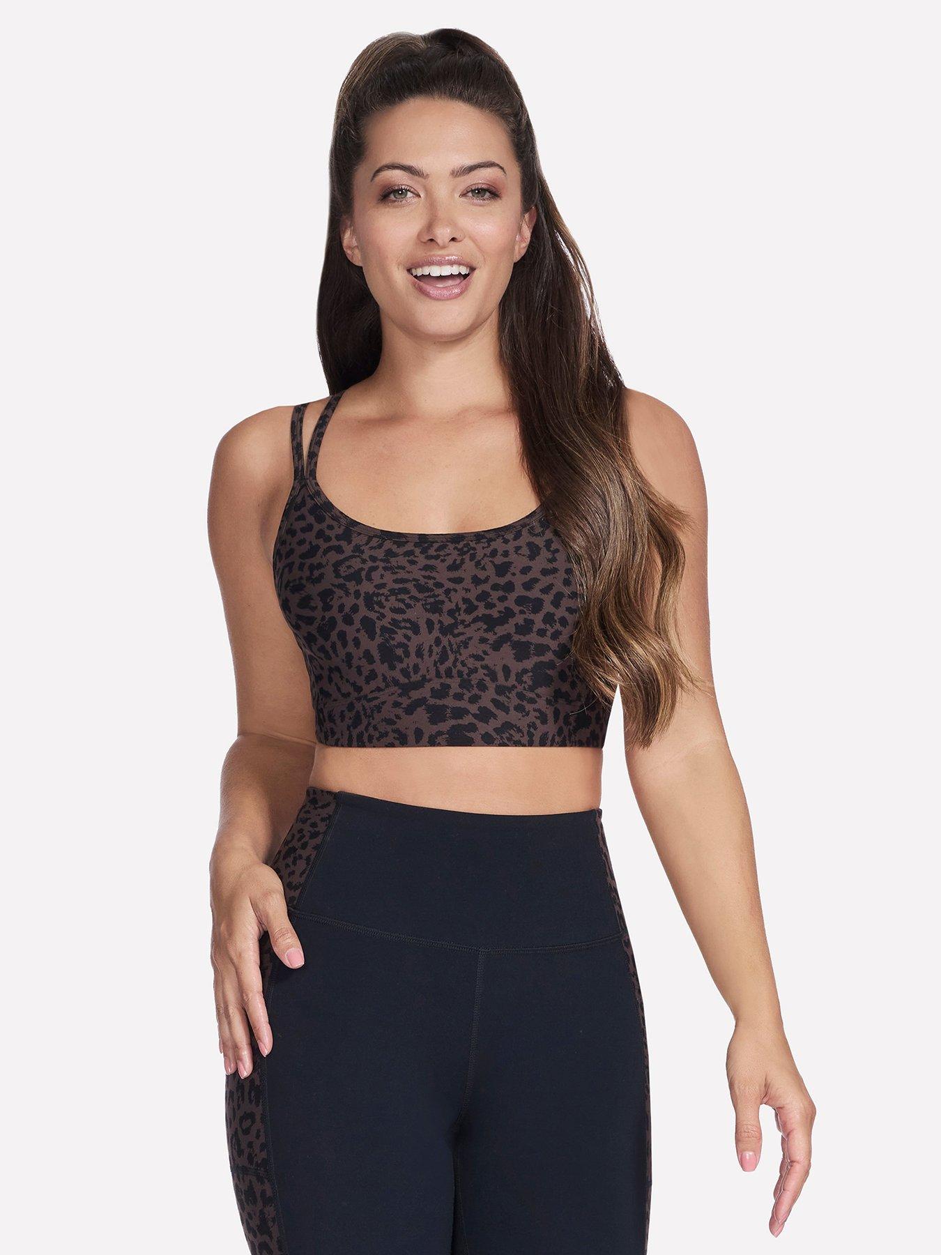 undefined Go Walk Leopard Print Sports Bra - Leopard