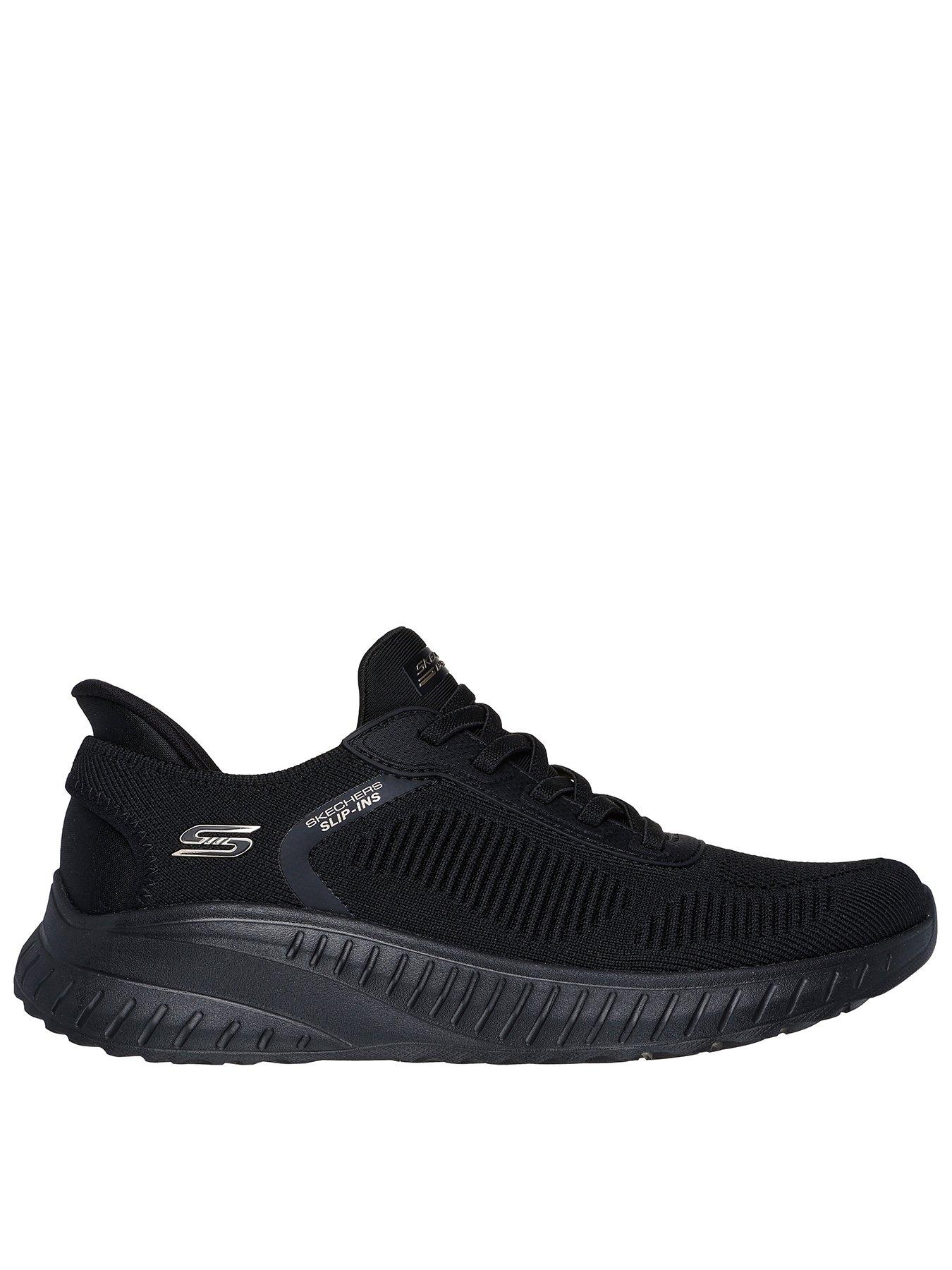 undefined Wide Fit Bobs Sport Squad Chaos Current Muse Slip-ins Trainer - Black