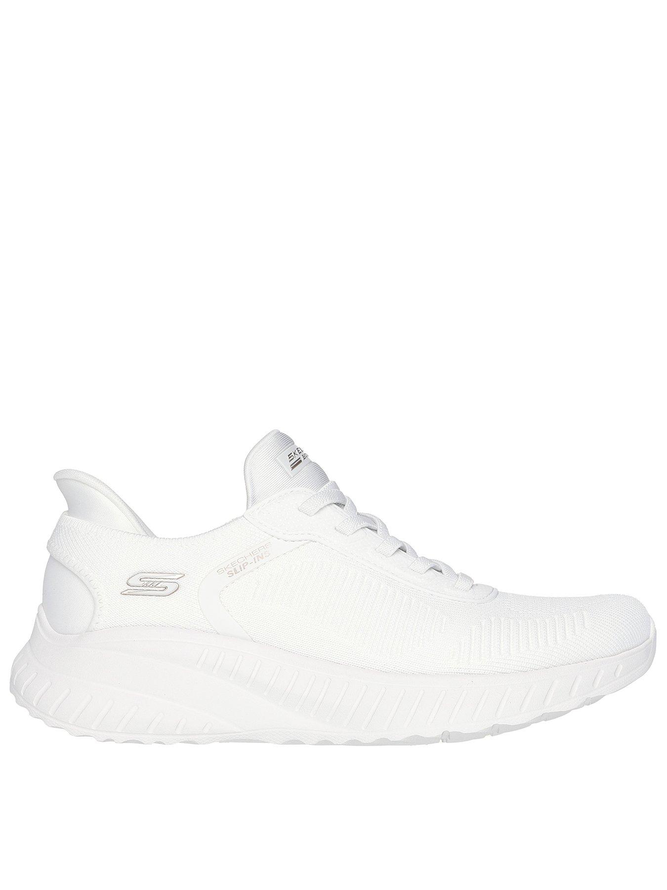 undefined Wide Fit Bobs Sport Squad Chaos Current Muse Slip-ins Trainer - Off White