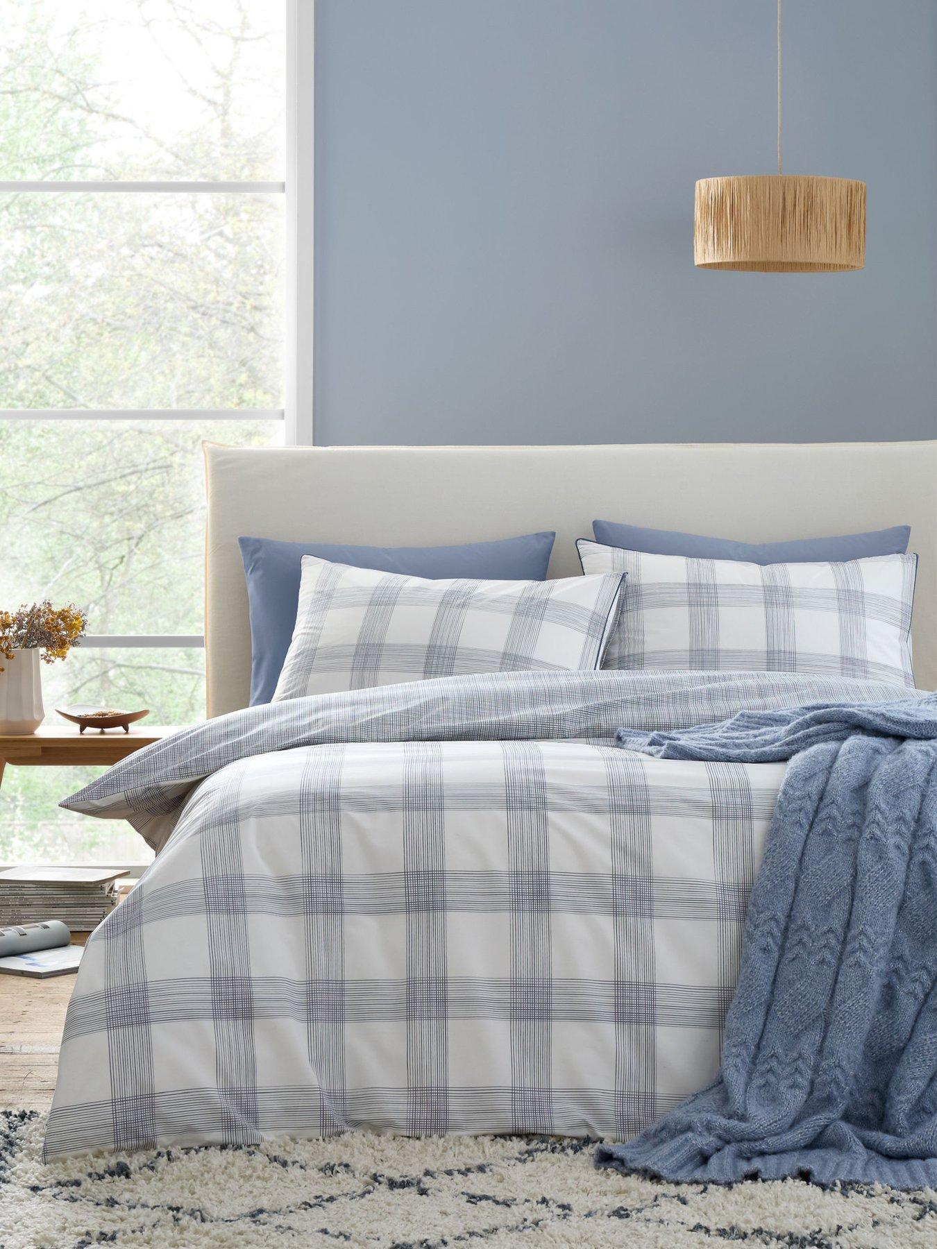 Bianca Marlow Check 100% Cotton Duvet Set